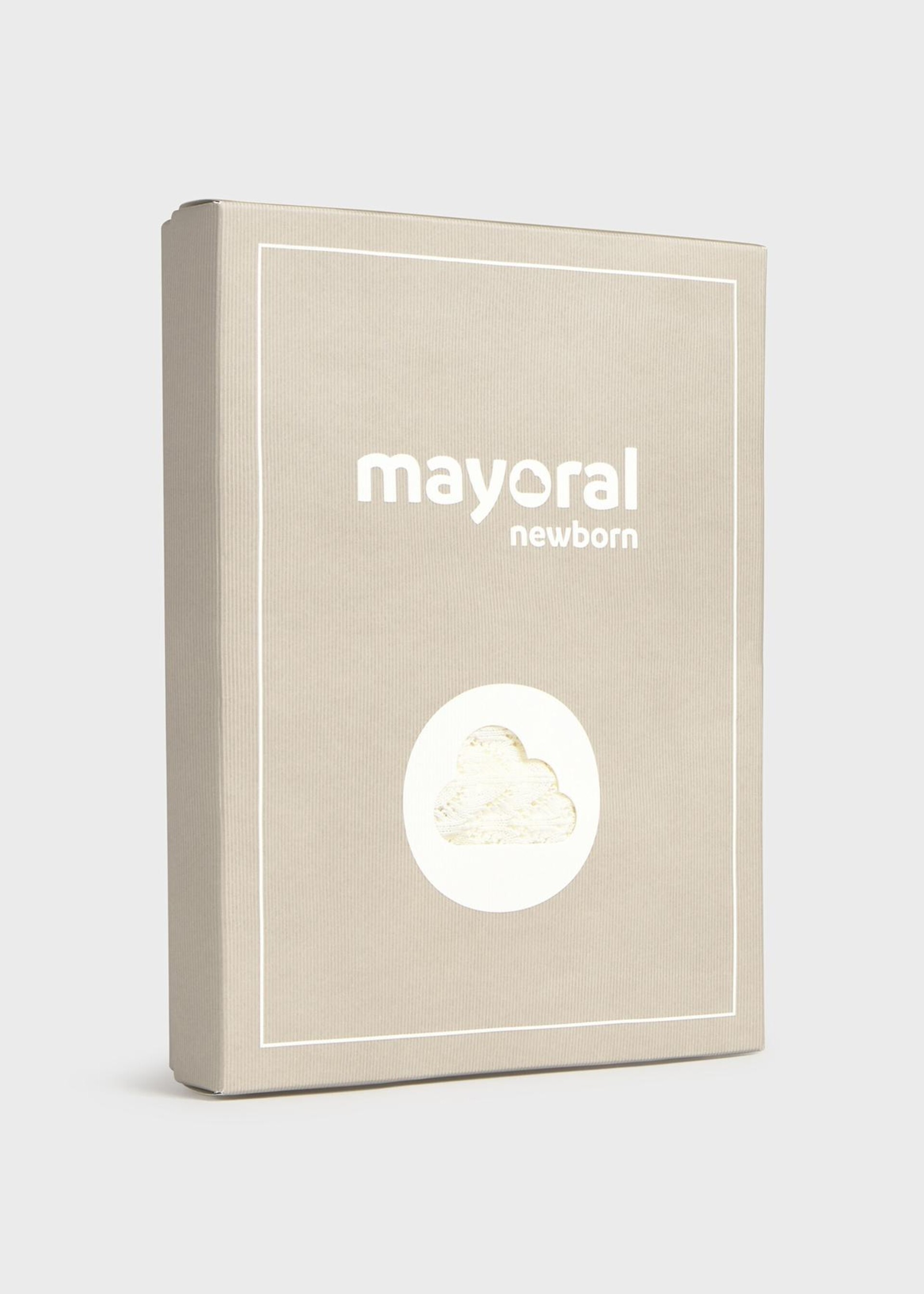Completo 2 pezzi in filo di puro cotone Panna Mayoral