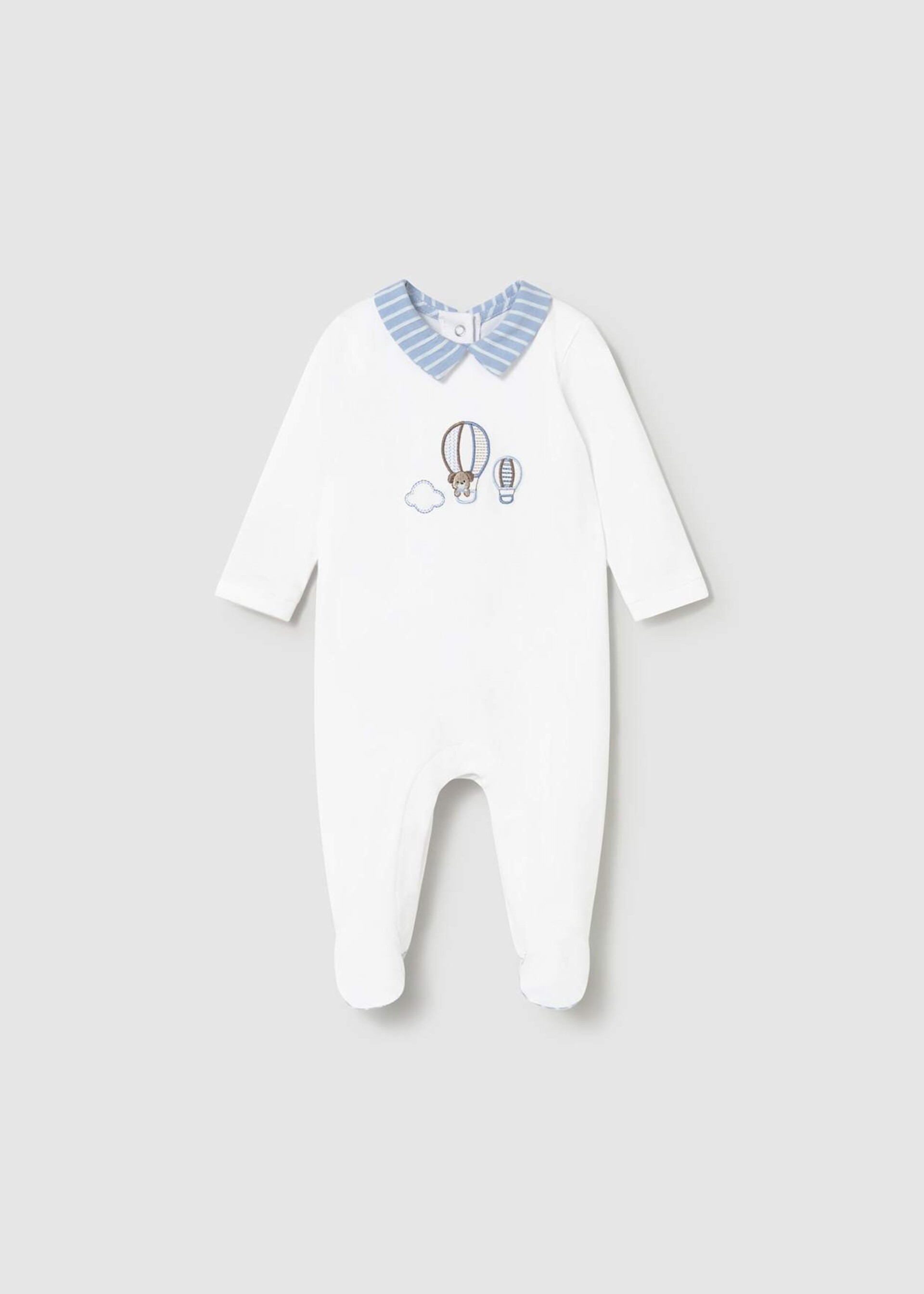 Tutina in jersey di cotone Bianco / Cielo Mayoral