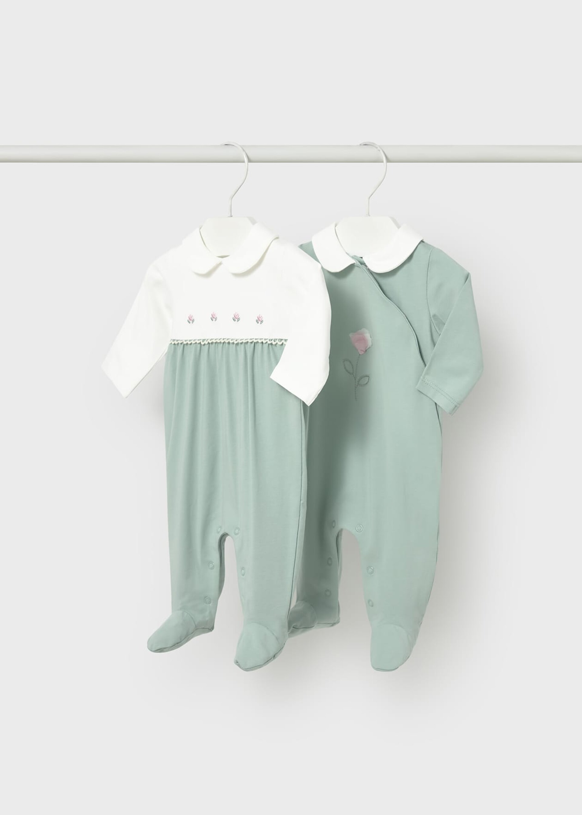 Set 2 tutine in jersey di cotone Verde Acqua Mayoral