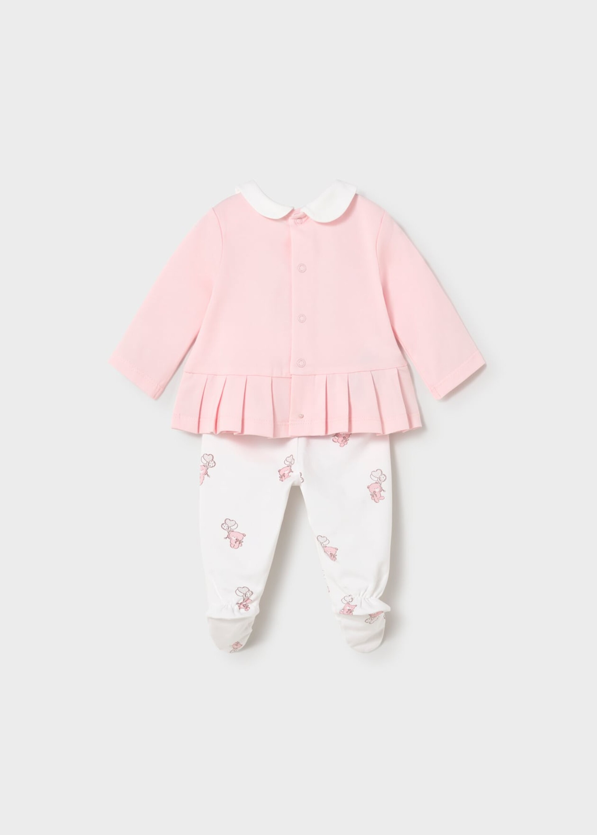Completo 2 pezzi in jersey di cotone Rosa Mayoral