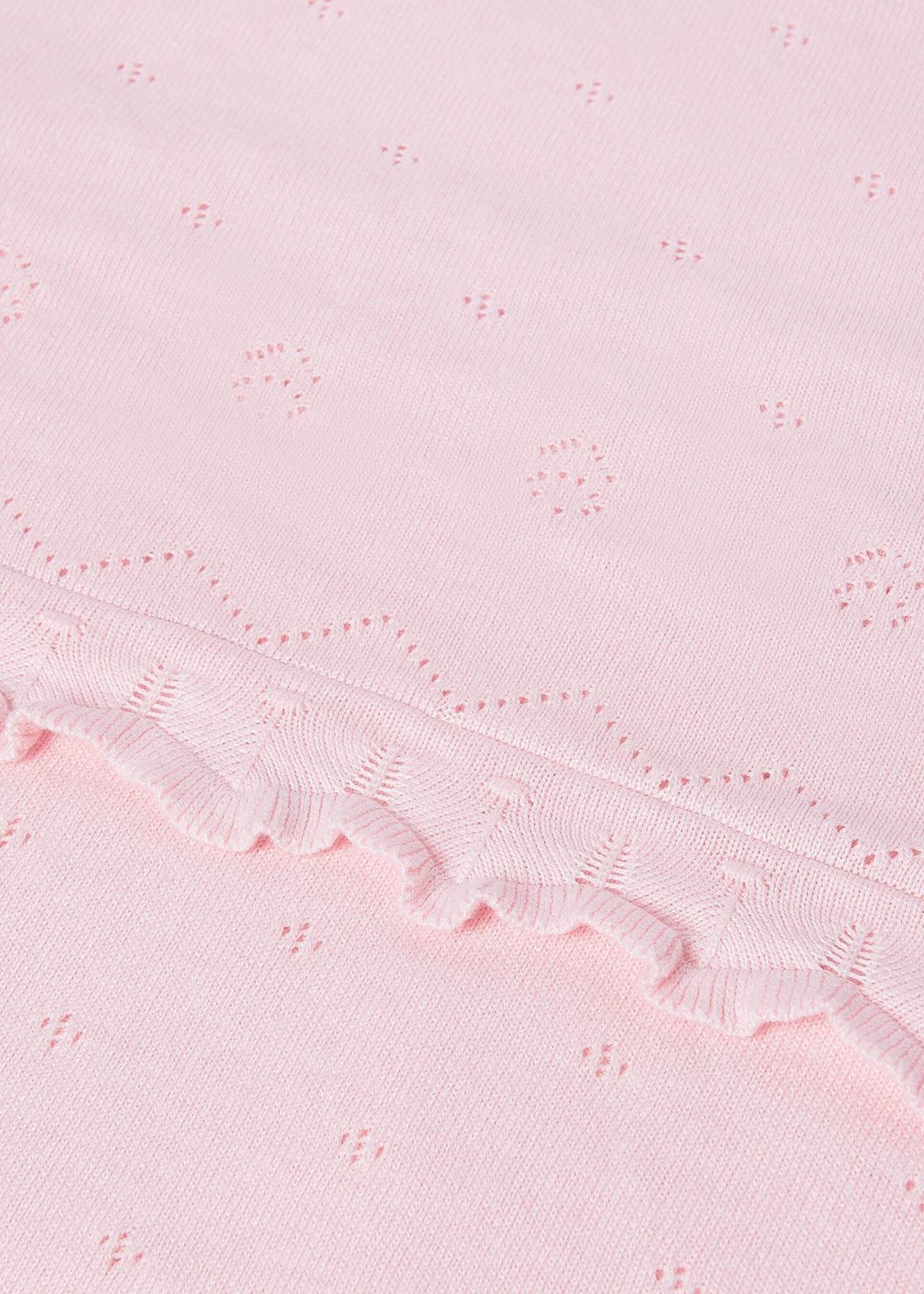 Copertina per carrozzina in filo di puro cotone Rosa Mayoral