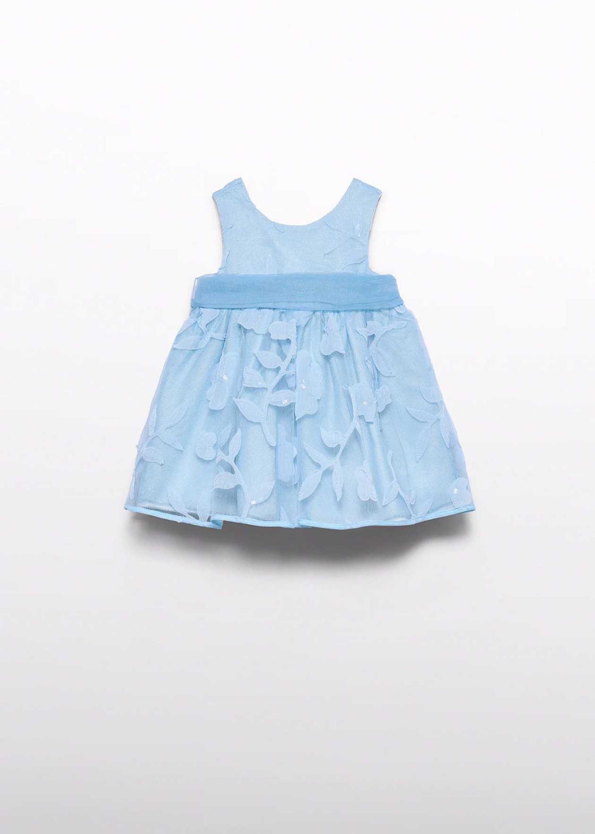 Abito elegante con tulle e fiori Celeste Abel e Lula