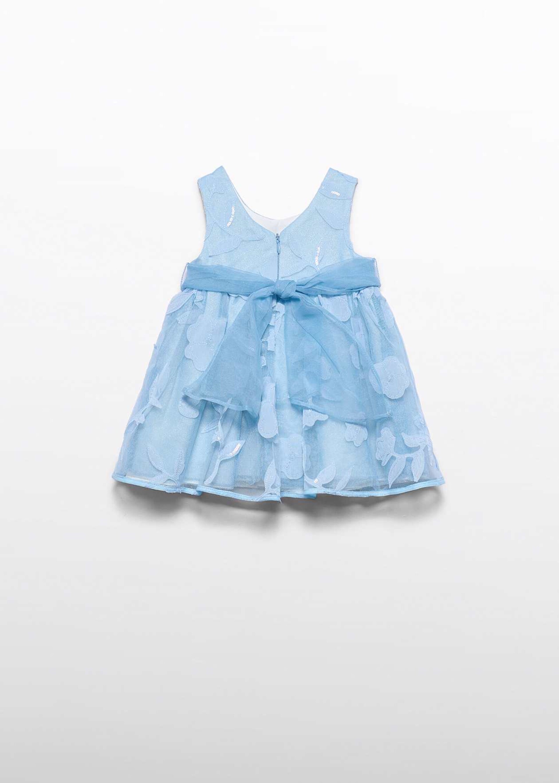 Abito elegante con tulle e fiori Celeste Abel e Lula