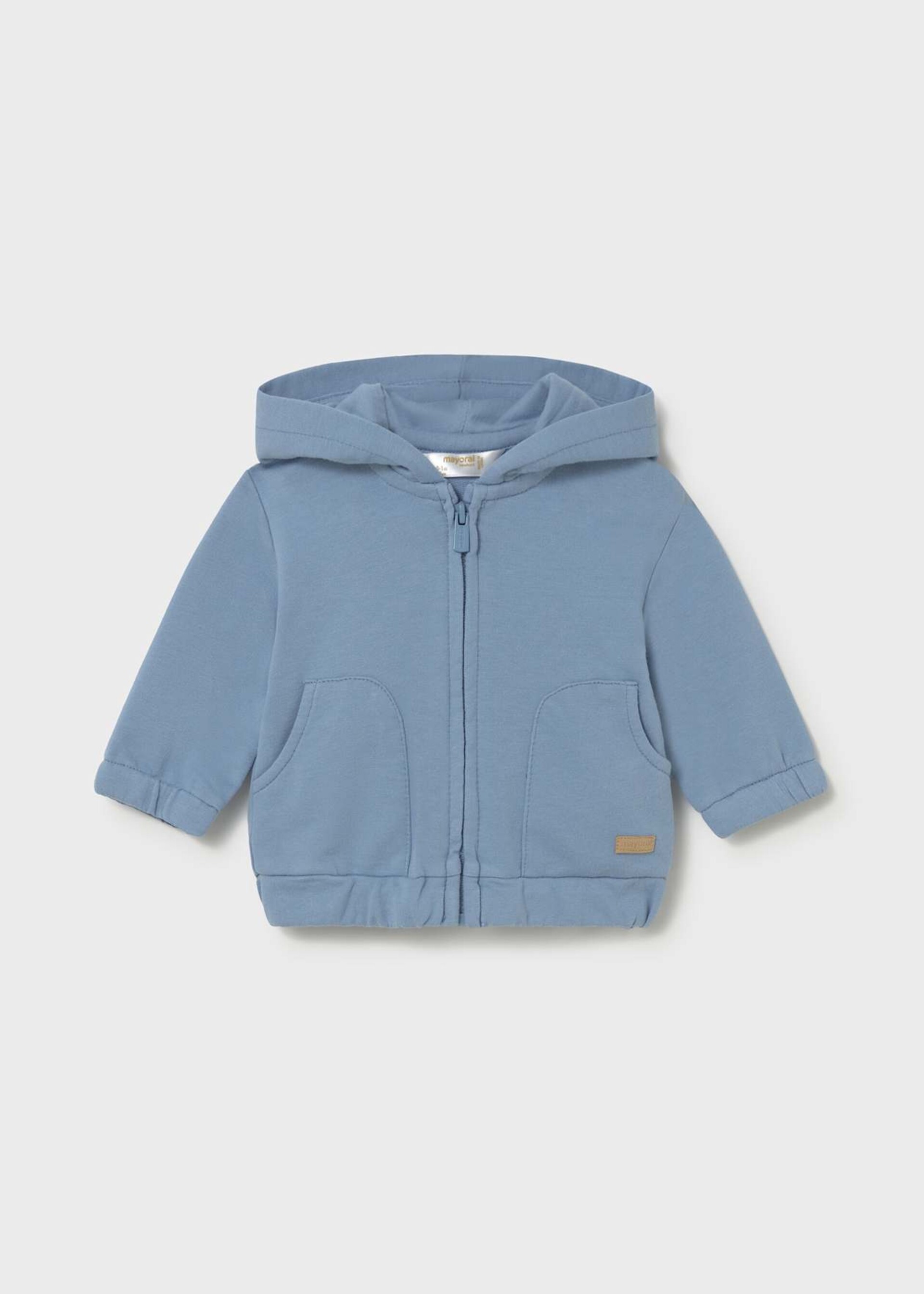 Felpa con cappuccio in cotone Azzurro Mayoral