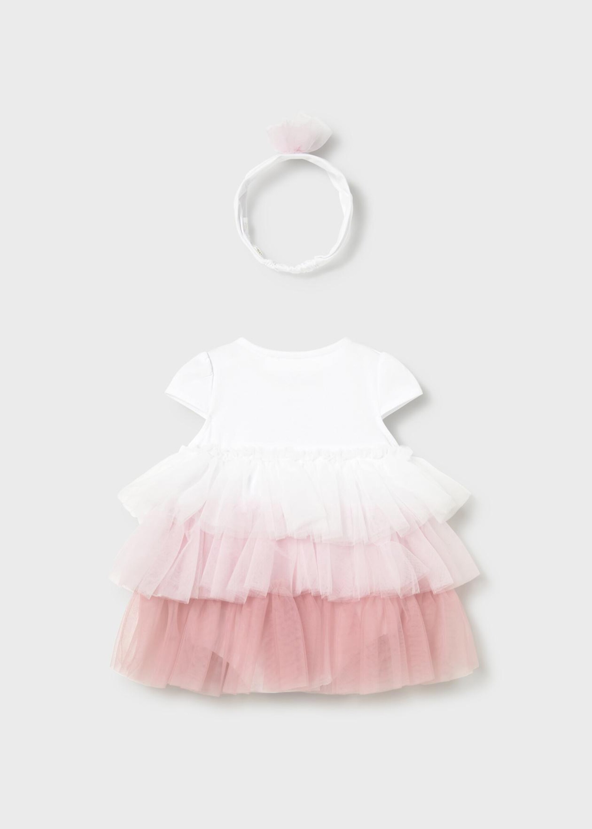 Pagliaccetto elegante con fascetta Bianco / Rosa Mayoral