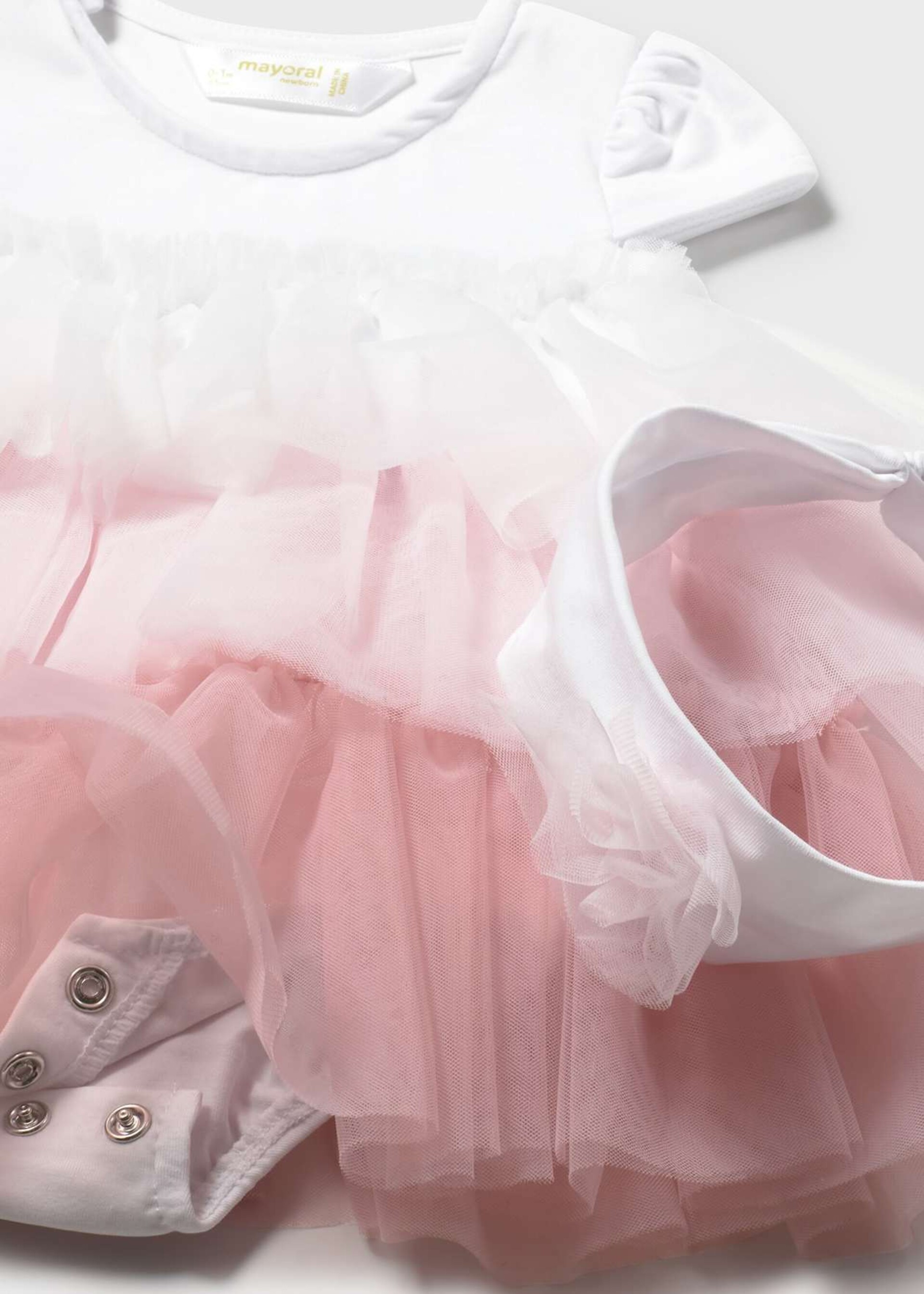 Pagliaccetto elegante con fascetta Bianco / Rosa Mayoral