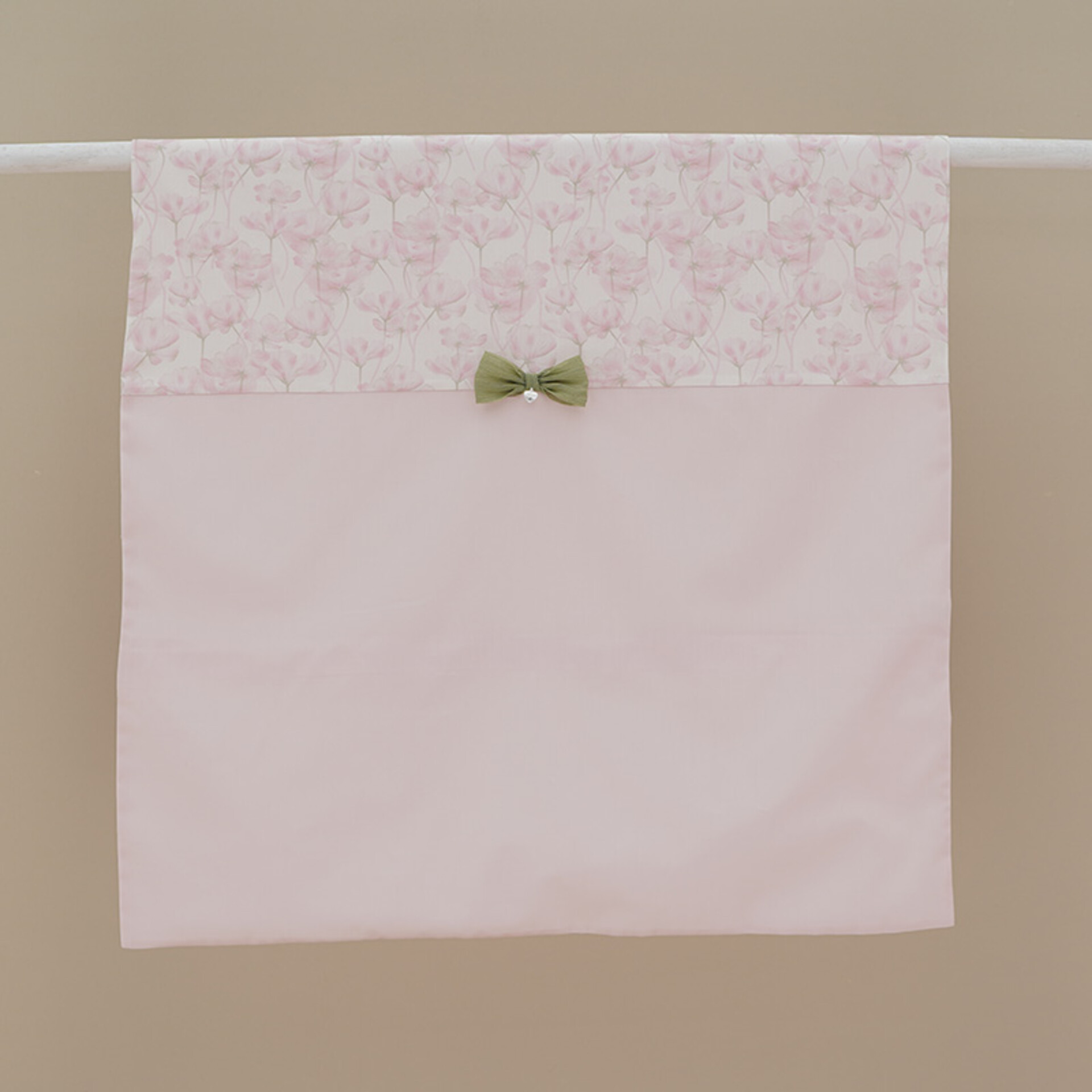 Copertina per carrozzina sfoderabile in puro cotone con imbottitura Rosa Ninnaoh