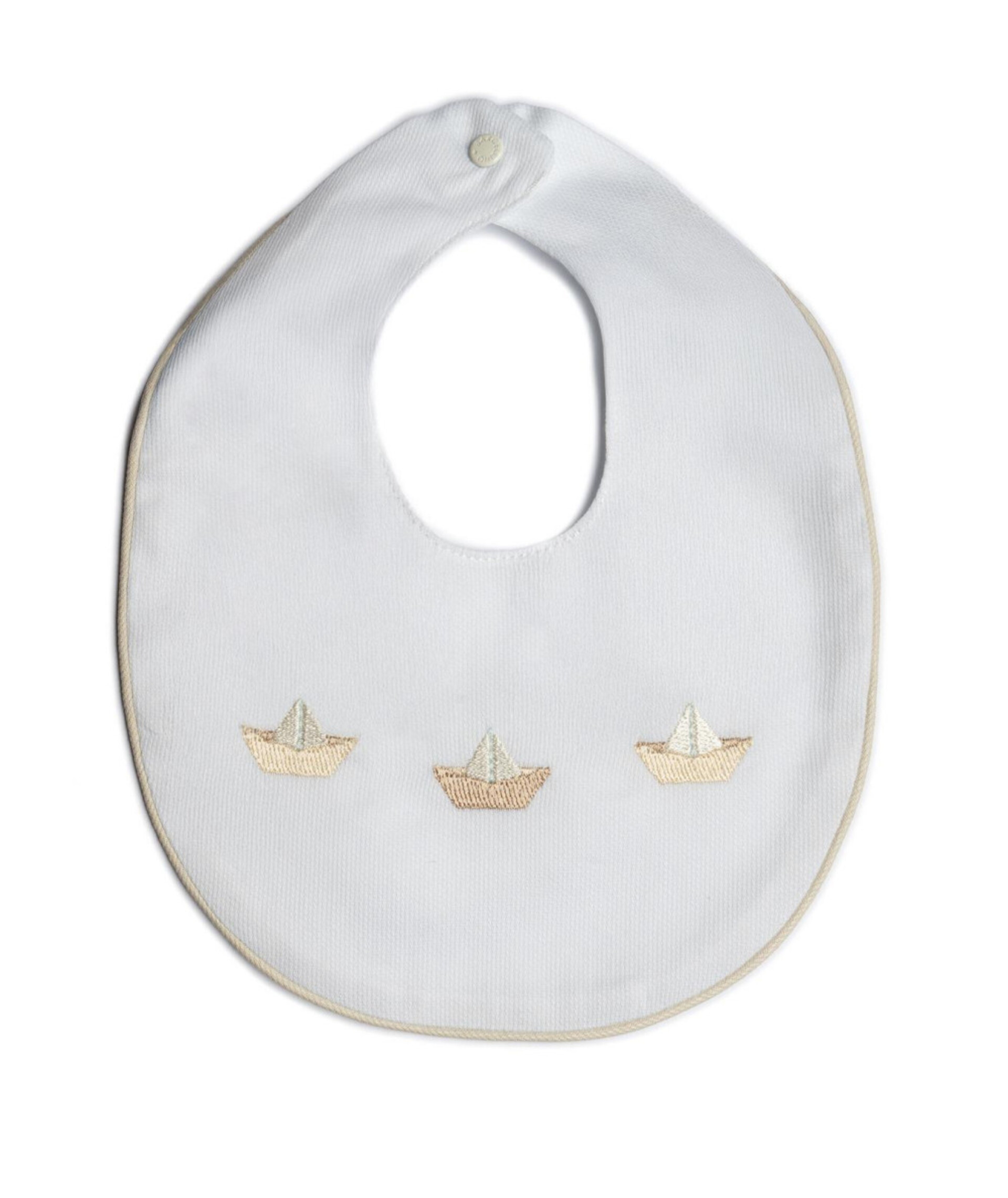 Bavetta in puro cotone Bianco / Beige Barcellino