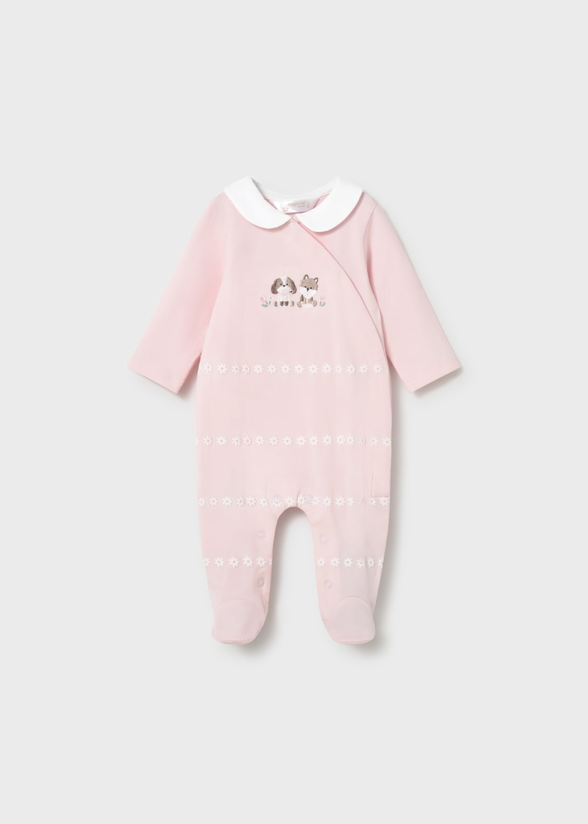 Set 2 tutine in jersey di cotone Rosa / Bianco Mayoral