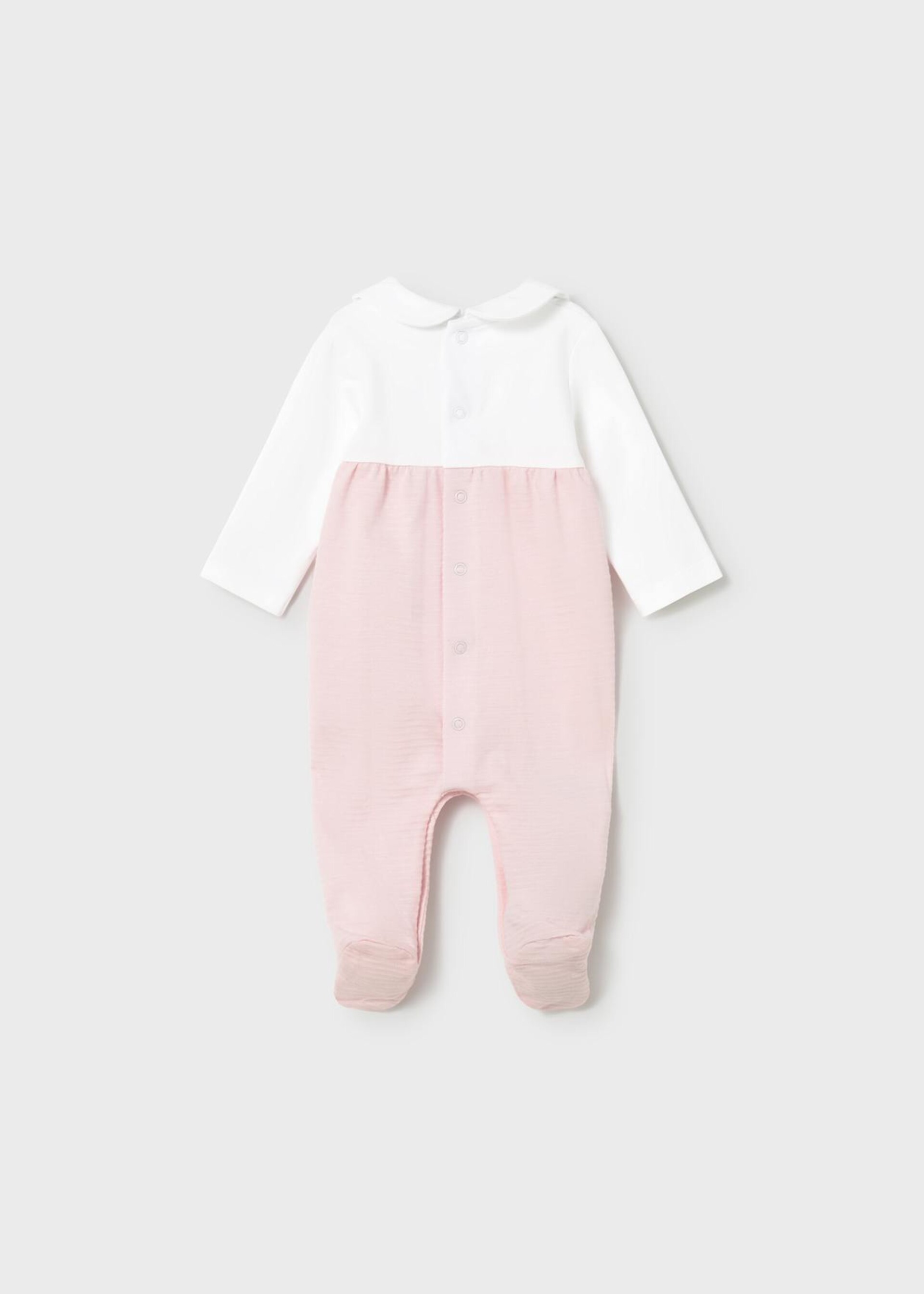 Set 2 tutine in jersey di cotone Rosa / Bianco Mayoral