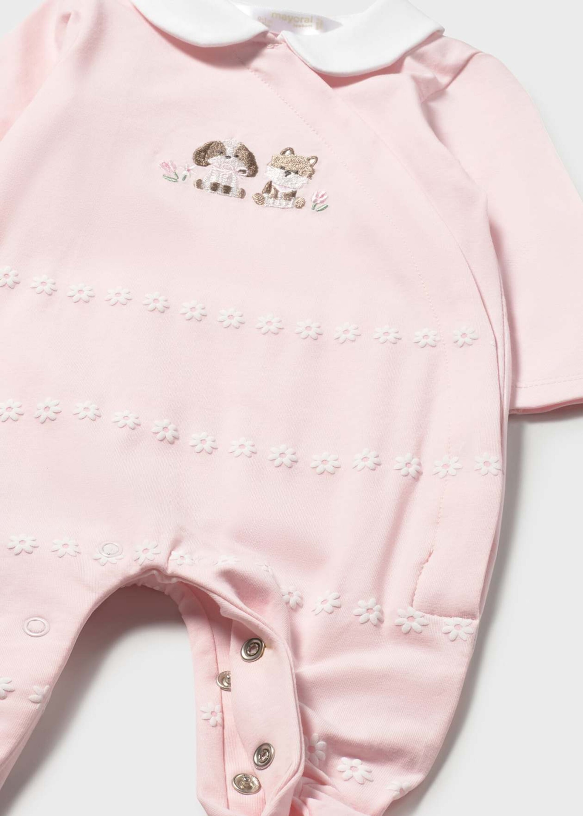Set 2 tutine in jersey di cotone Rosa / Bianco Mayoral