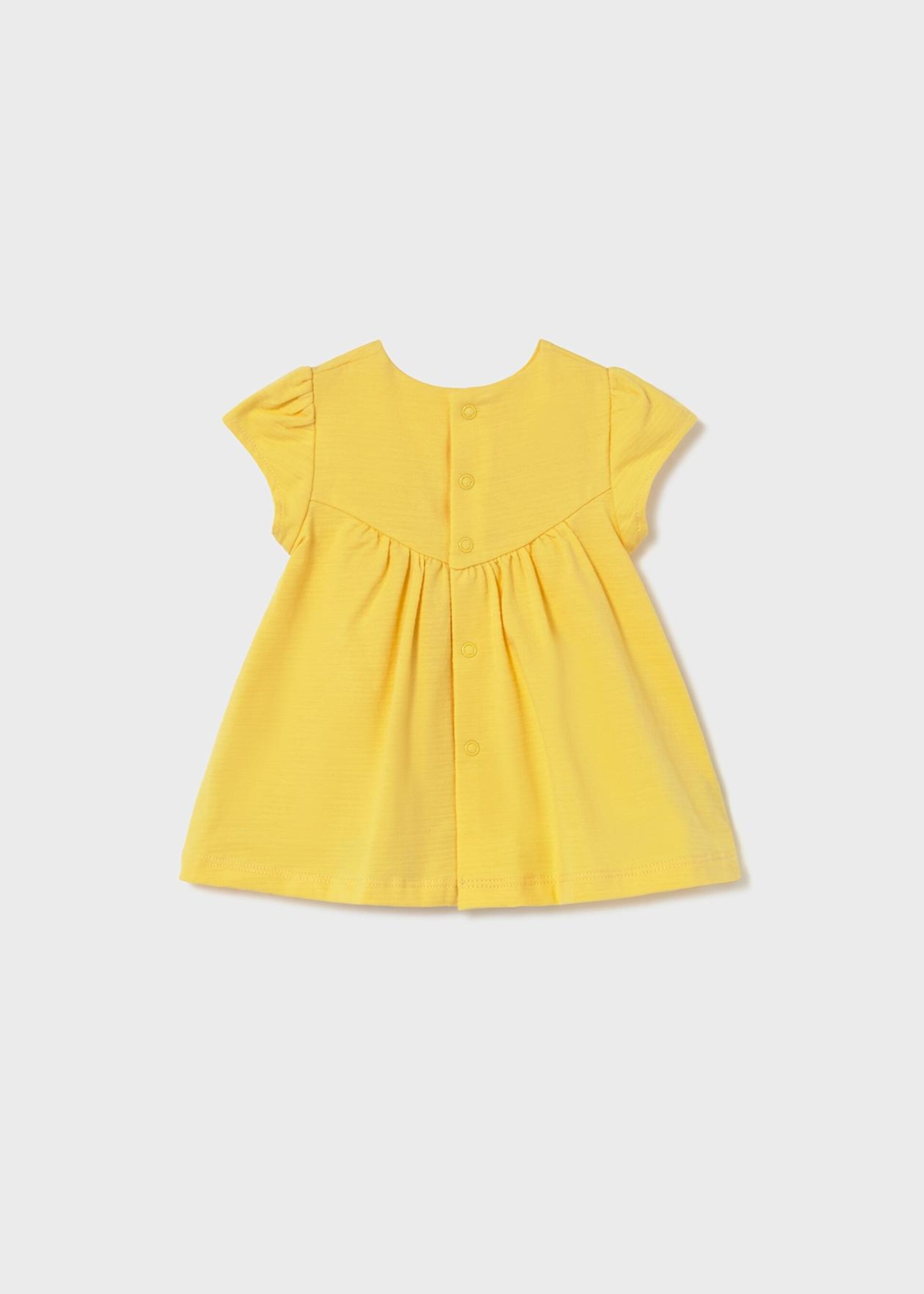 Vestito stampato in cotone Giallo Mayoral