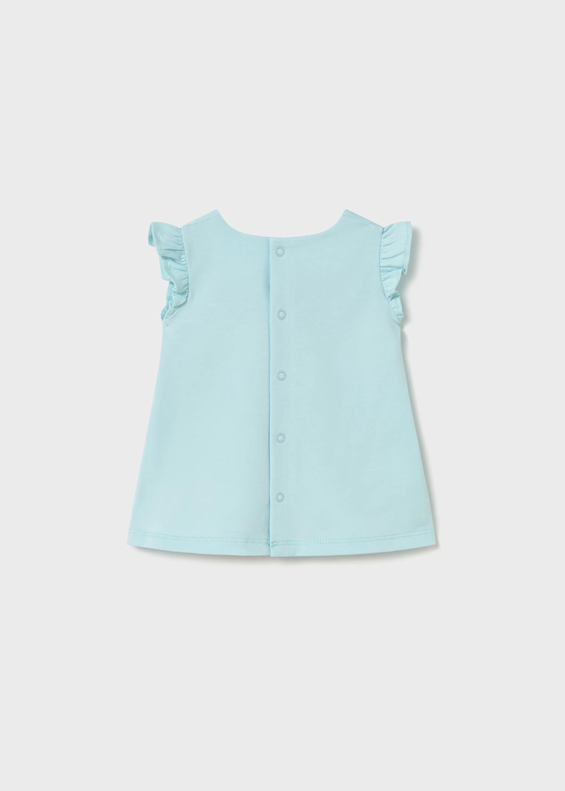 Vestito stampato in cotone Celeste Mayoral