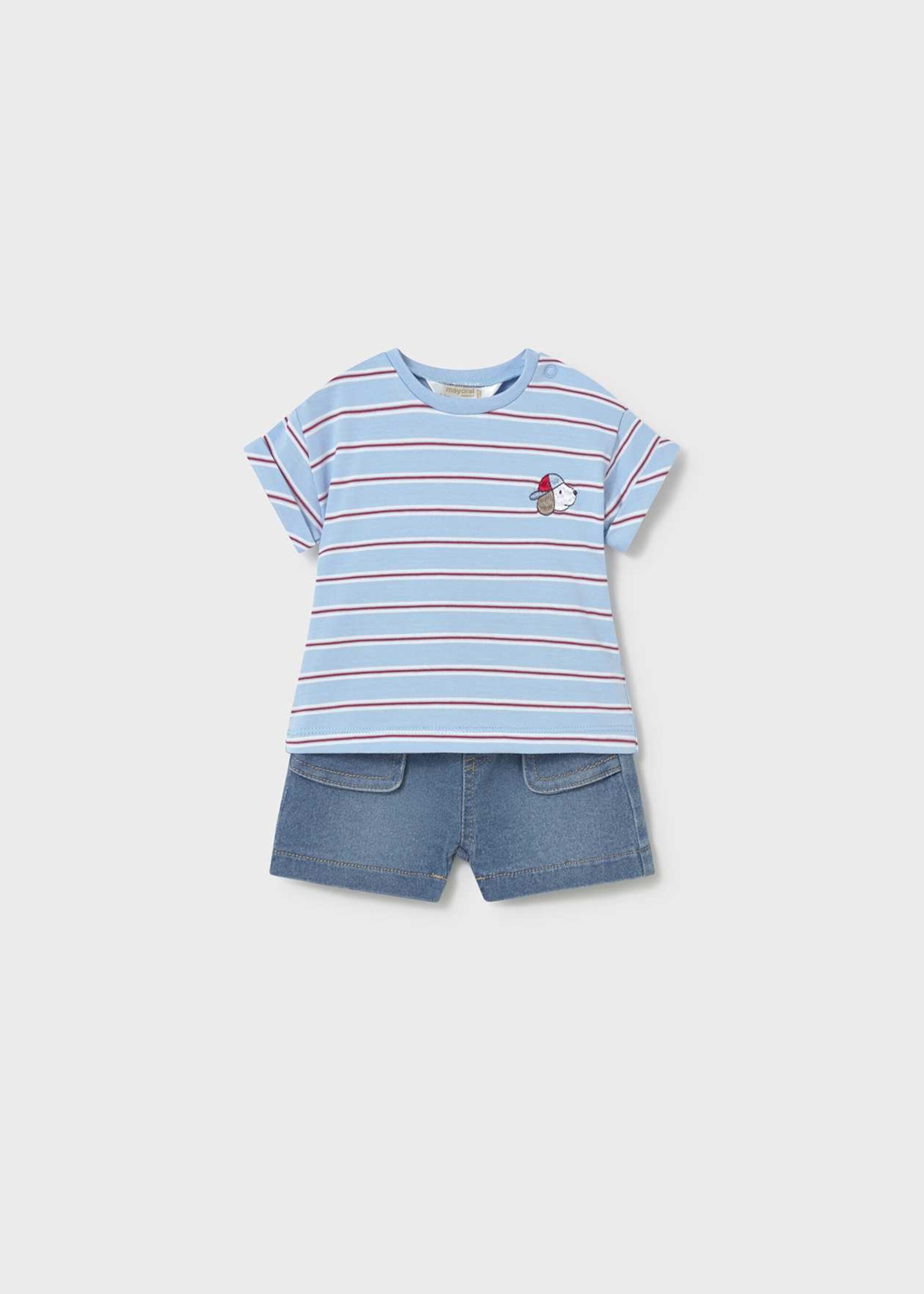 Completo 2 pezzi in cotone Jeans Mayoral