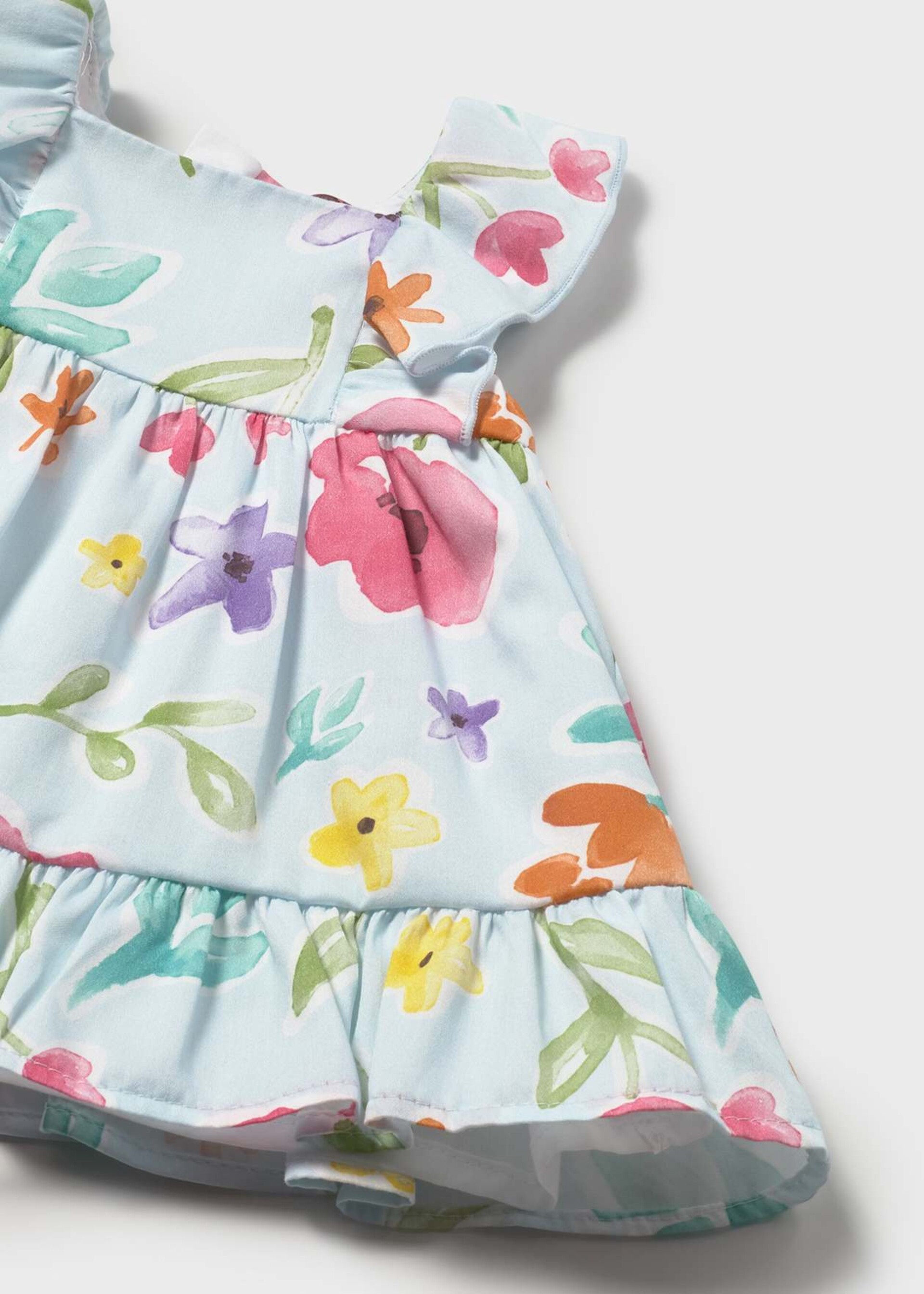 Vestito in puro cotone con culotte Celeste Mayoral