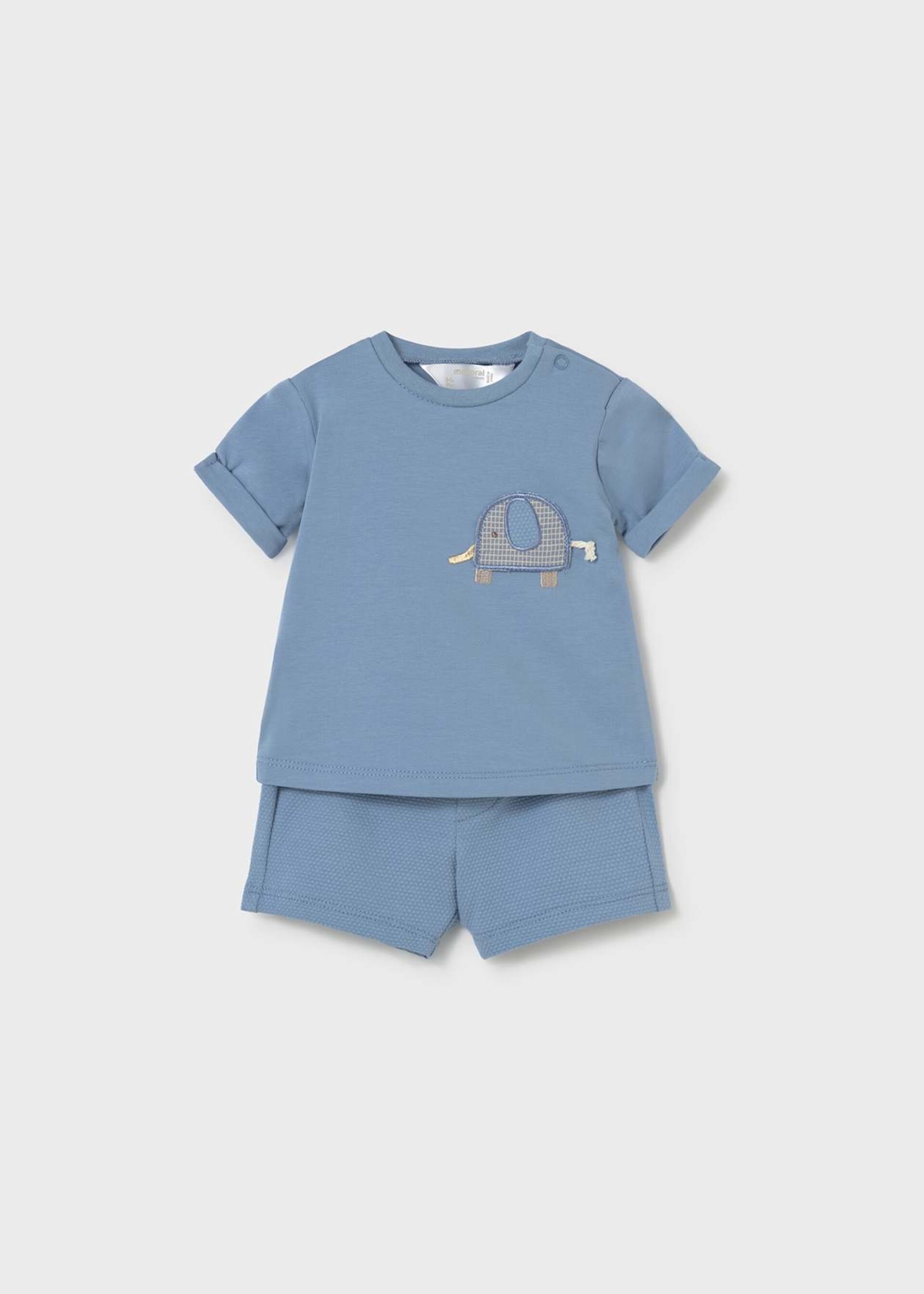Completo 4 pezzi in cotone Azzurro Mayoral