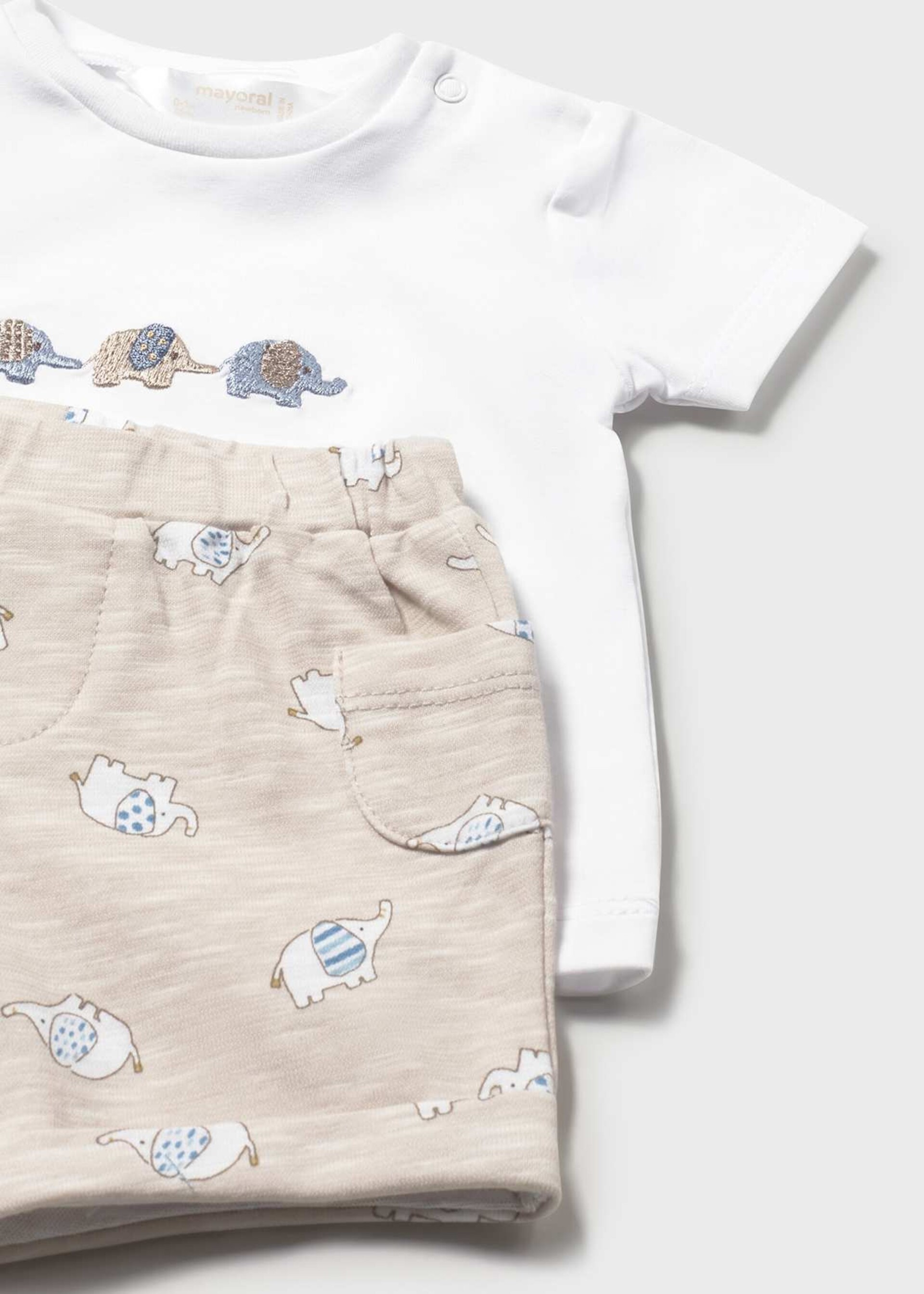 Completo 4 pezzi in cotone Azzurro Mayoral