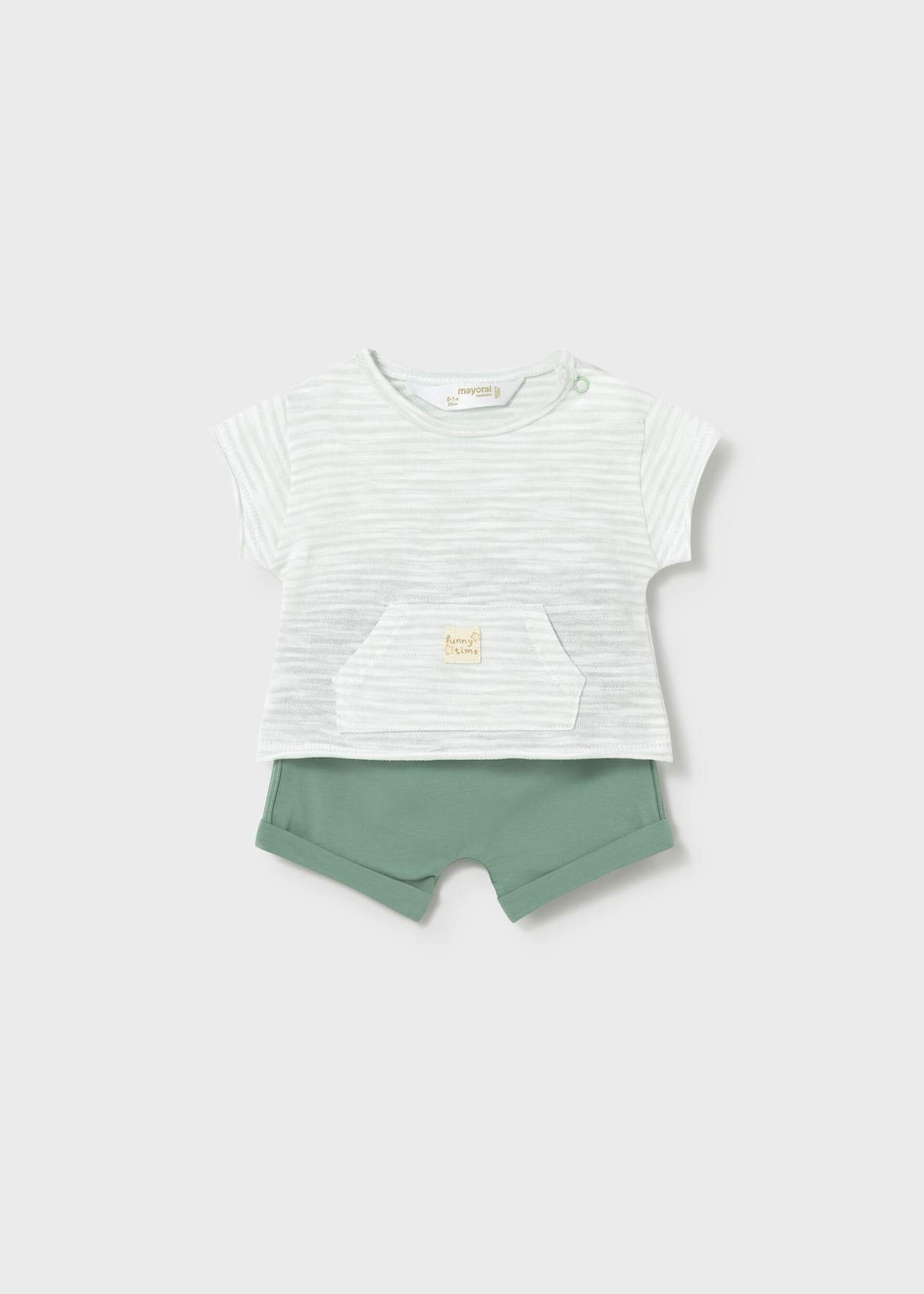 Completo 4 pezzi in cotone Verde Mayoral