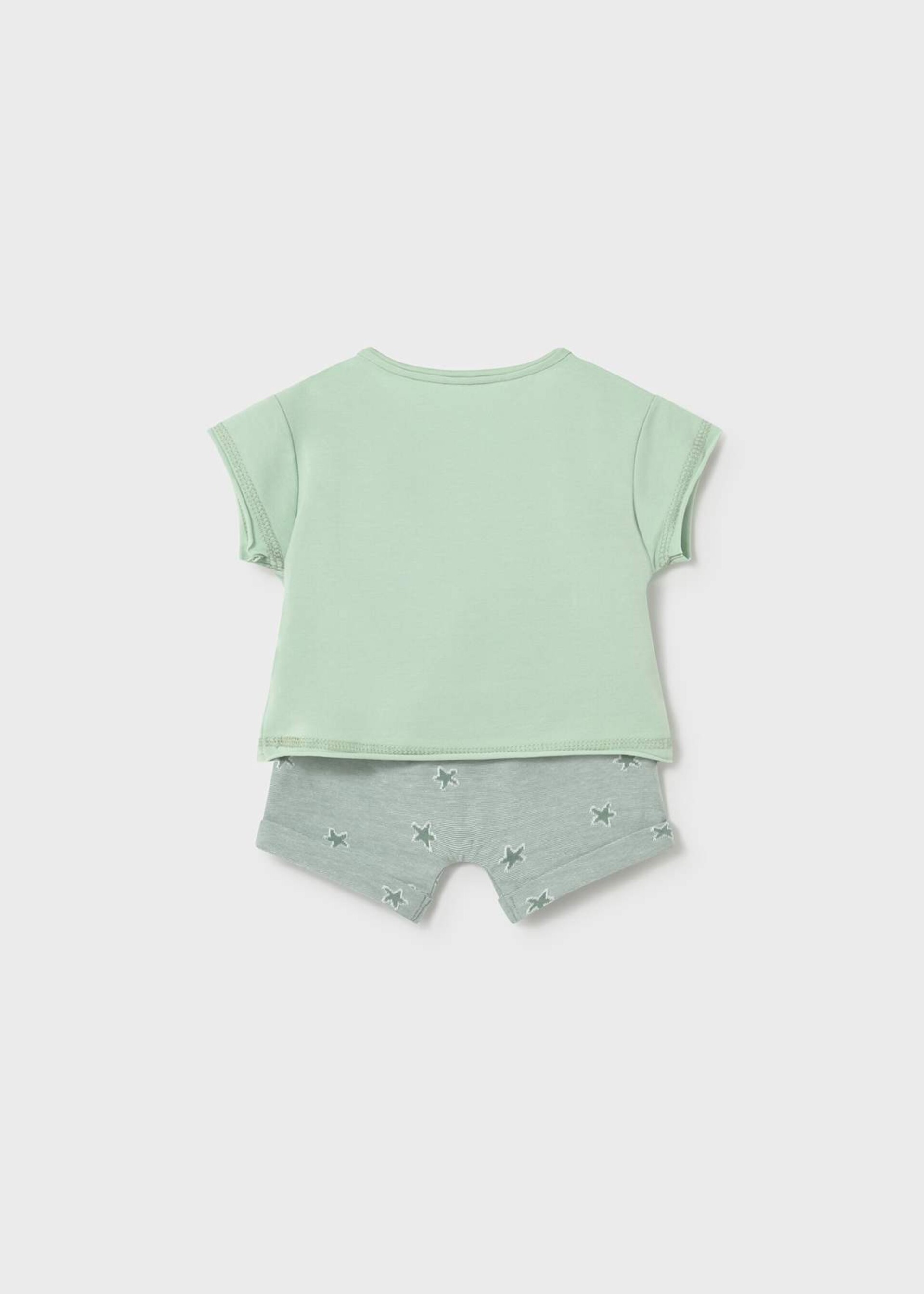 Completo 4 pezzi in cotone Verde Mayoral