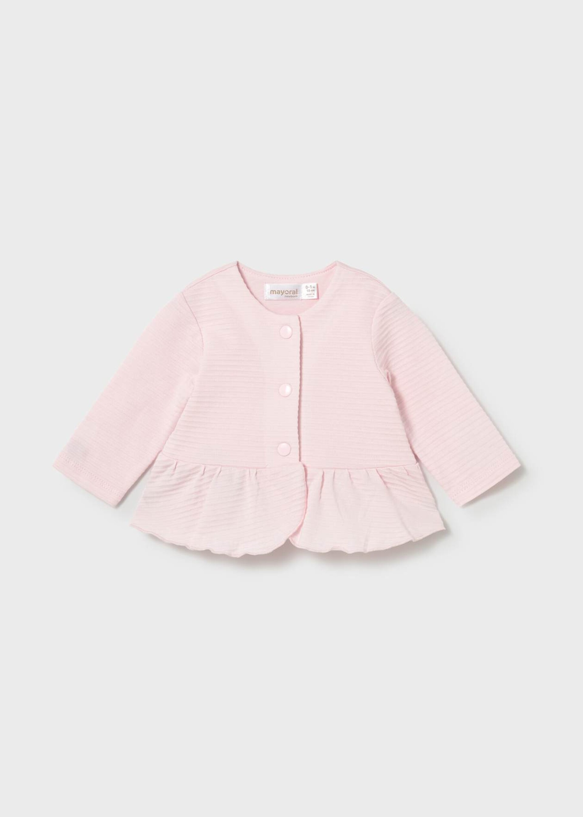 Tuta 3 pezzi in cotone Rosa Mayoral