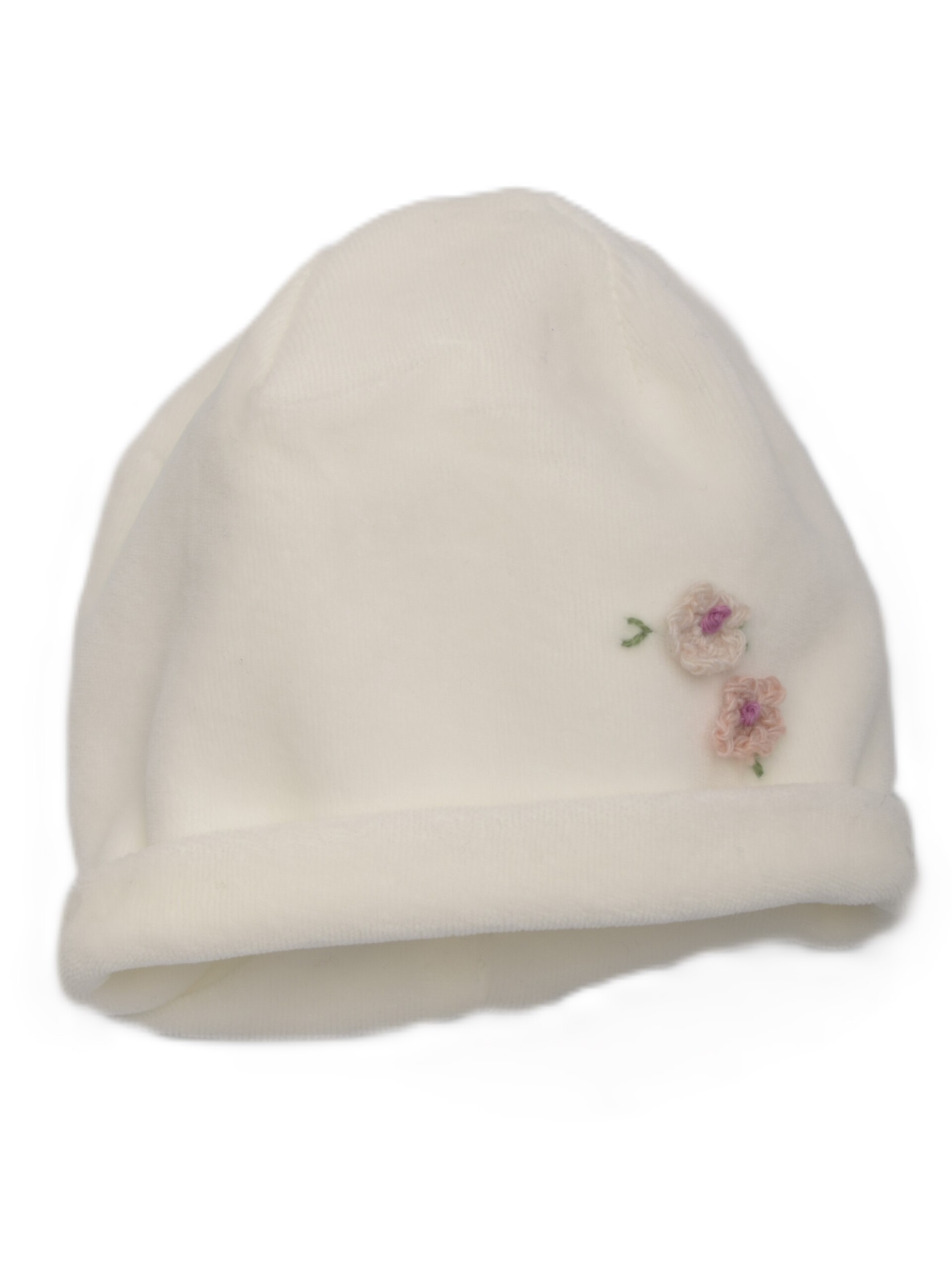 Cappellino in ciniglia Bianco Barcellino