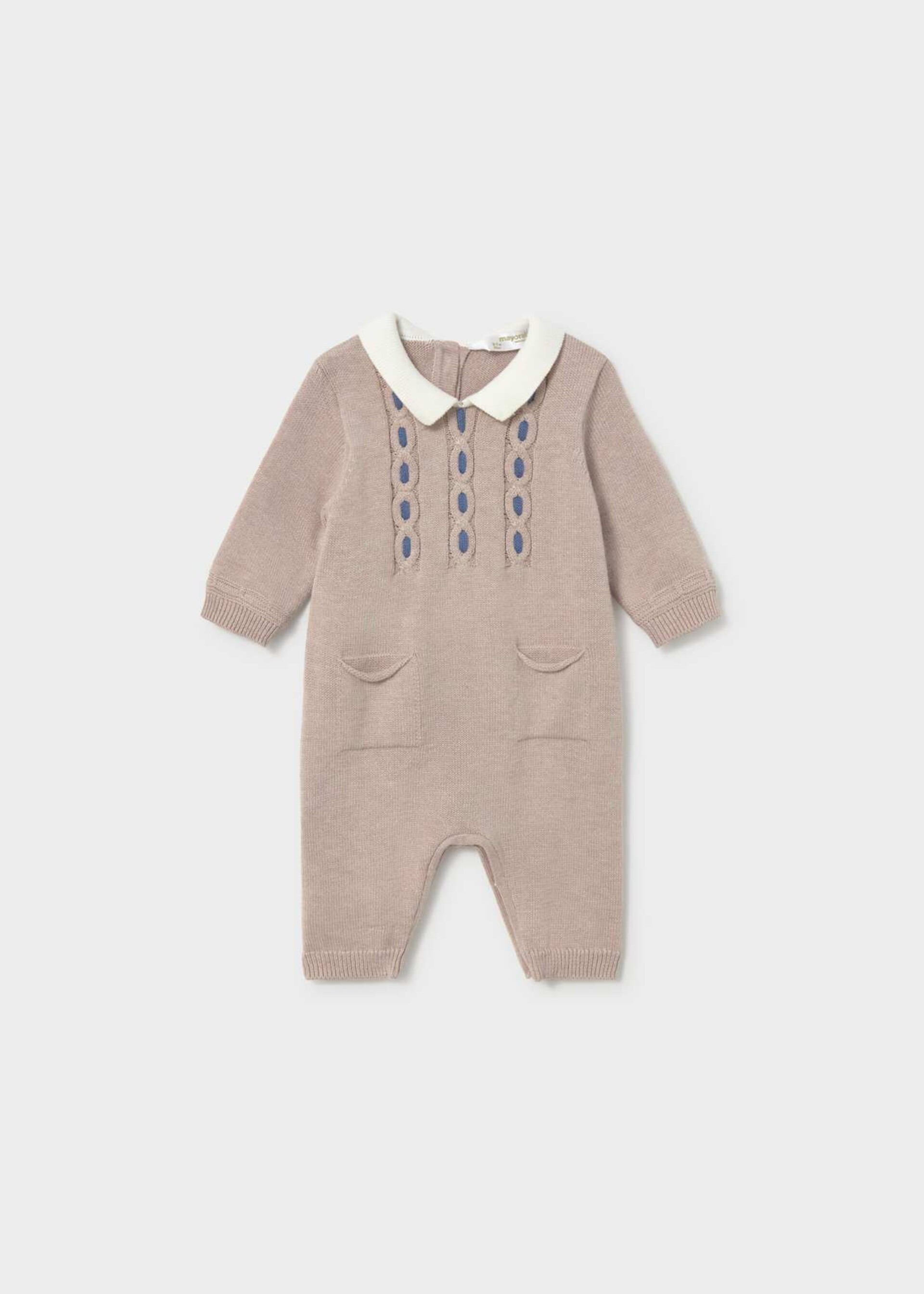 Tutina in caldo cotone Beige / Blu Mayoral