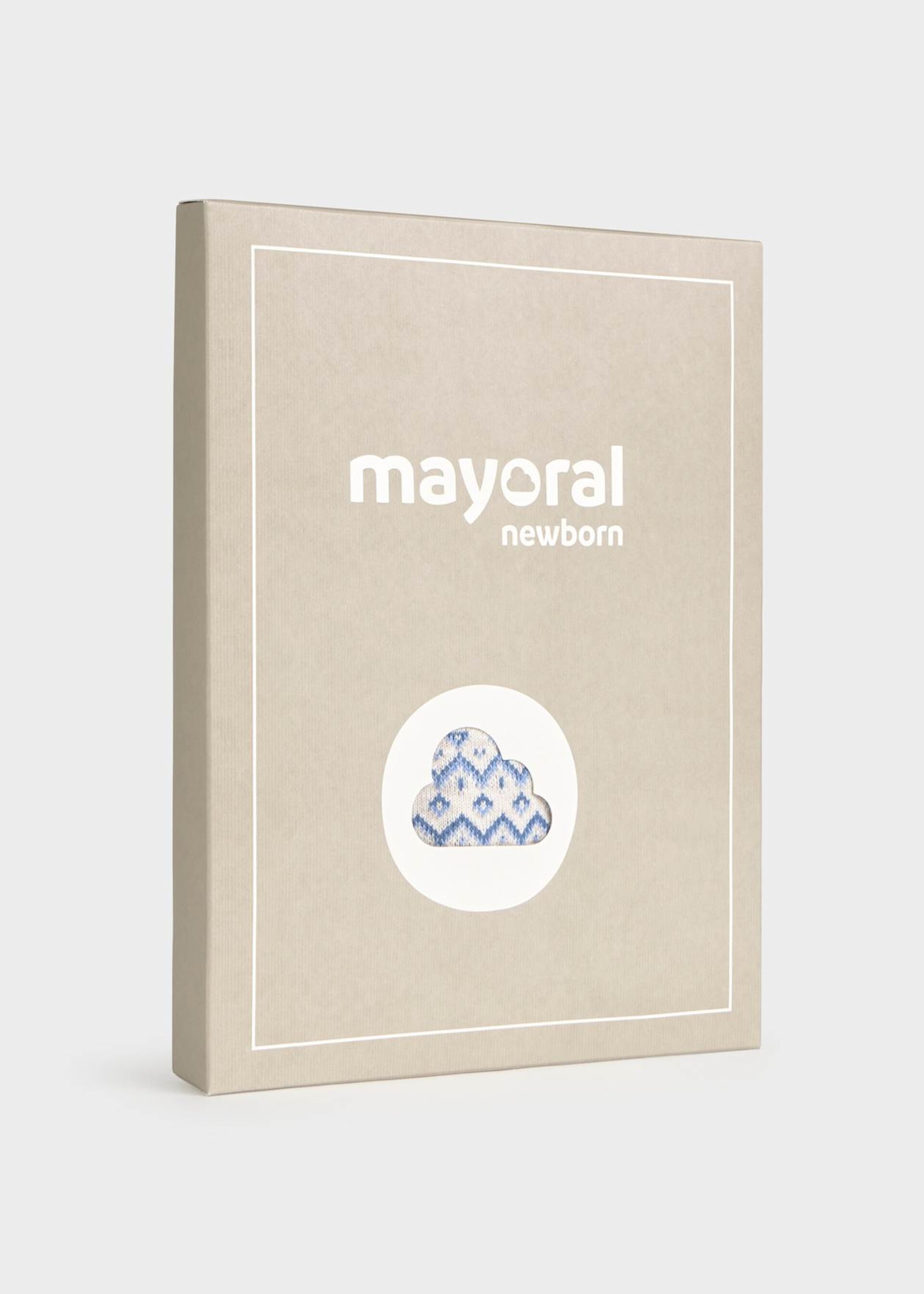 Completo 3 pezzi in caldo cotone Panna / Cielo Mayoral