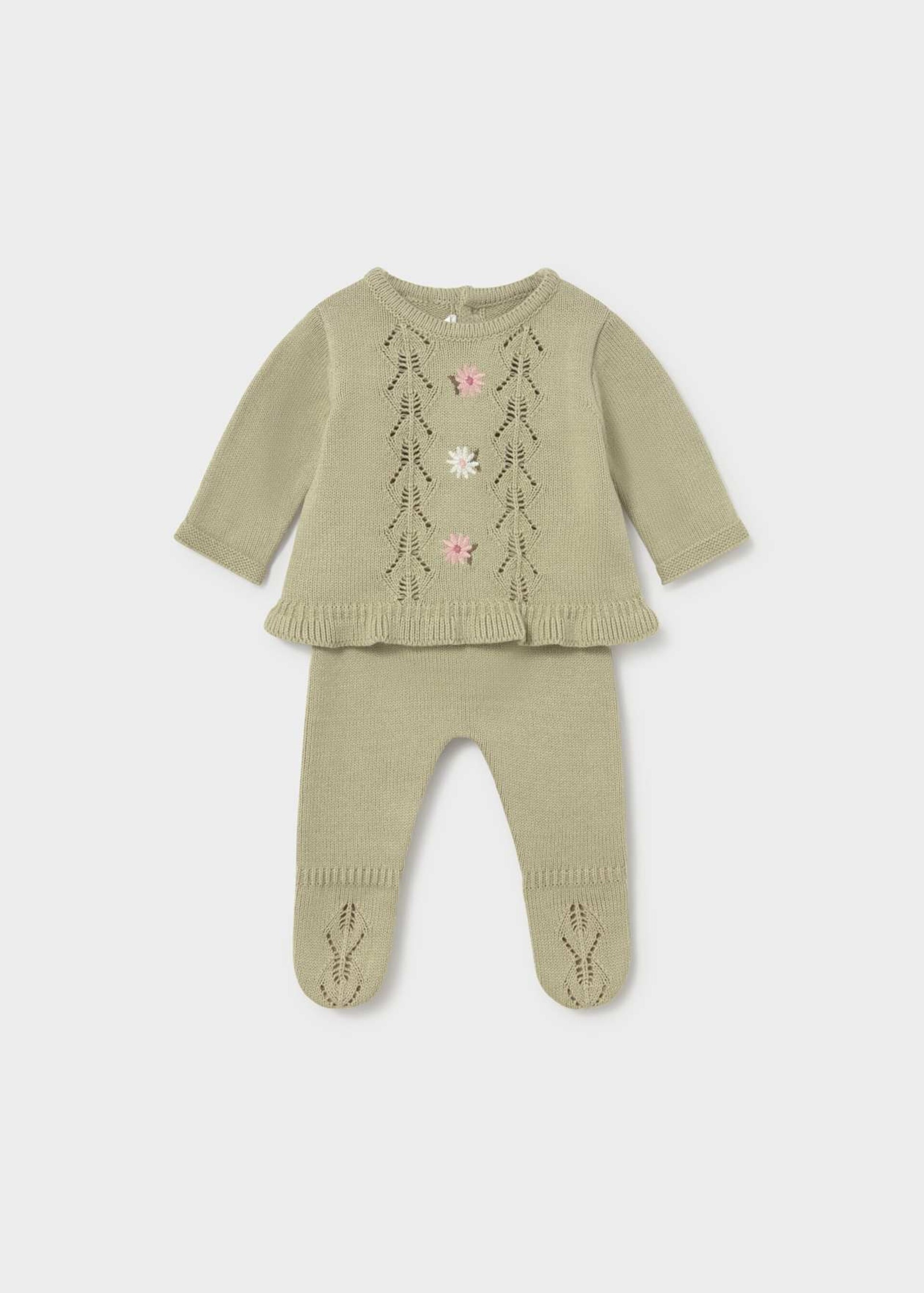 Completo 2 pezzi in caldo cotone Verde Mayoral