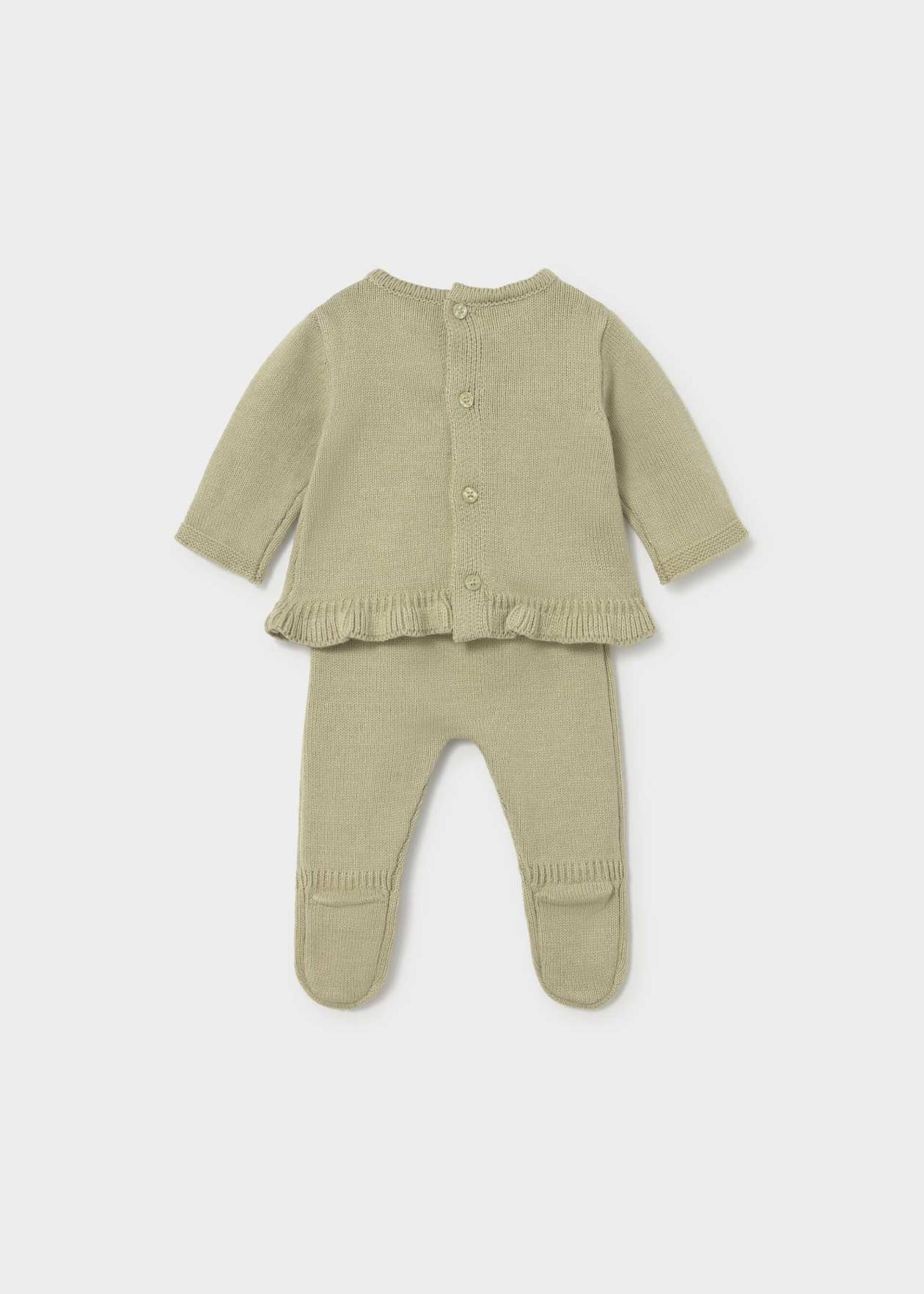 Completo 2 pezzi in caldo cotone Verde Mayoral
