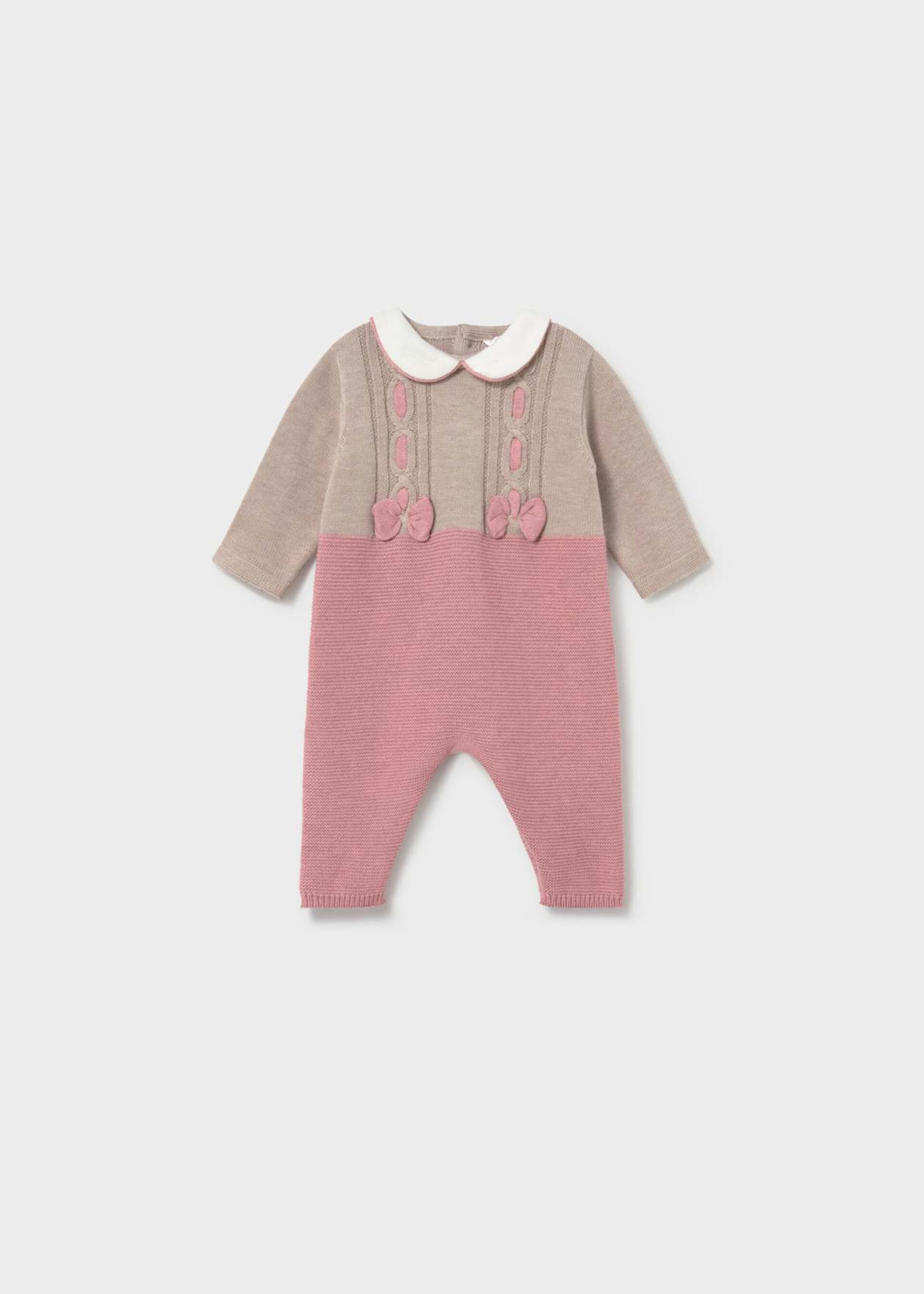 Tutina in caldo cotone Beige / Rosa Cipria Mayoral