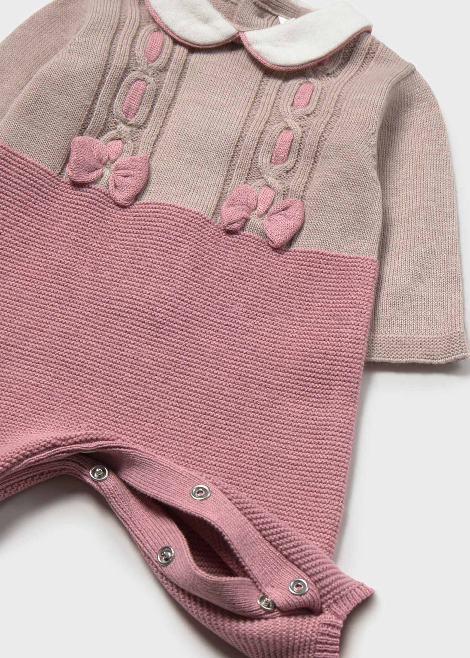 Tutina in caldo cotone Beige / Rosa Cipria Mayoral
