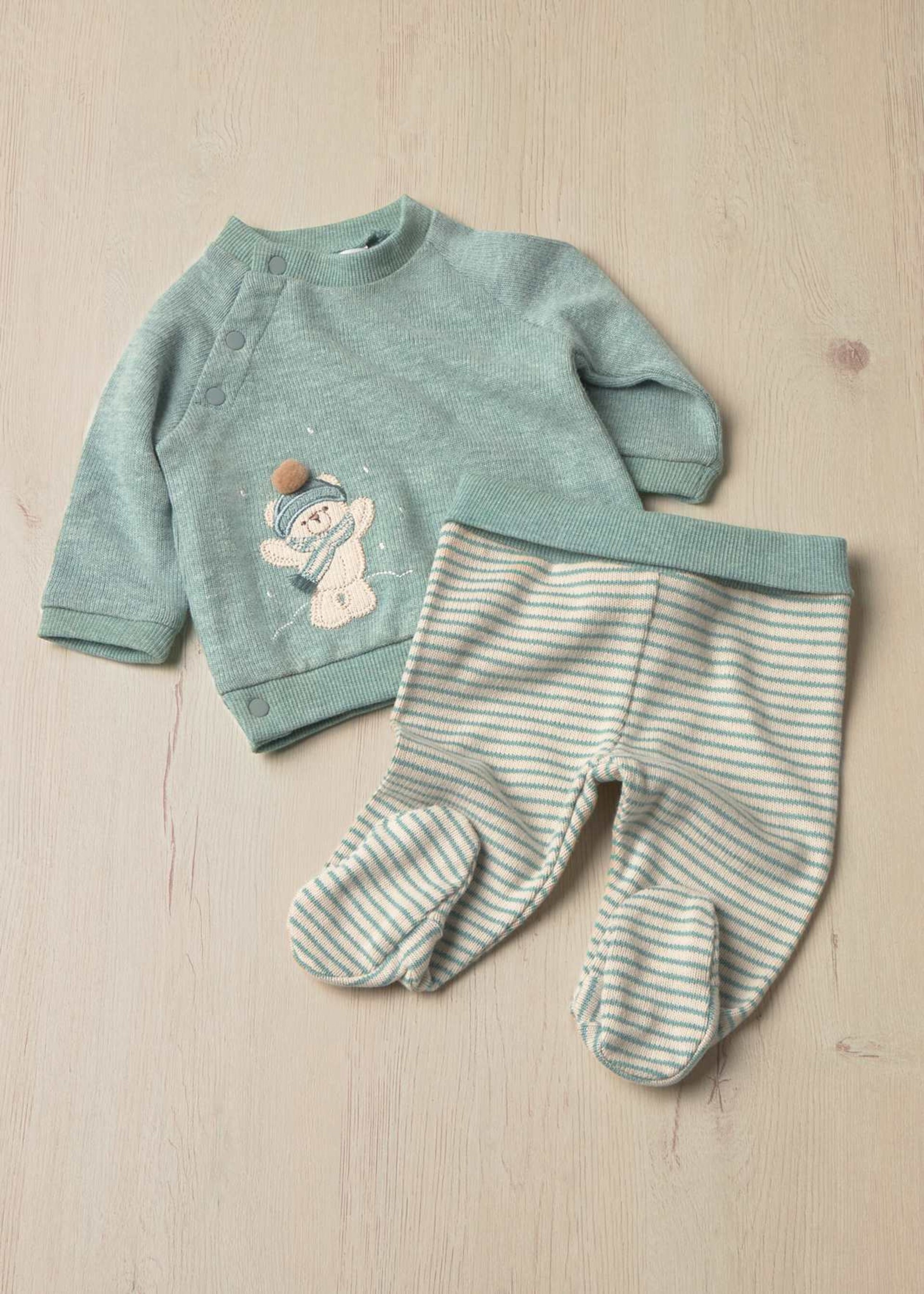 Completo 2 pezzi in caldo cotone Verde Mayoral