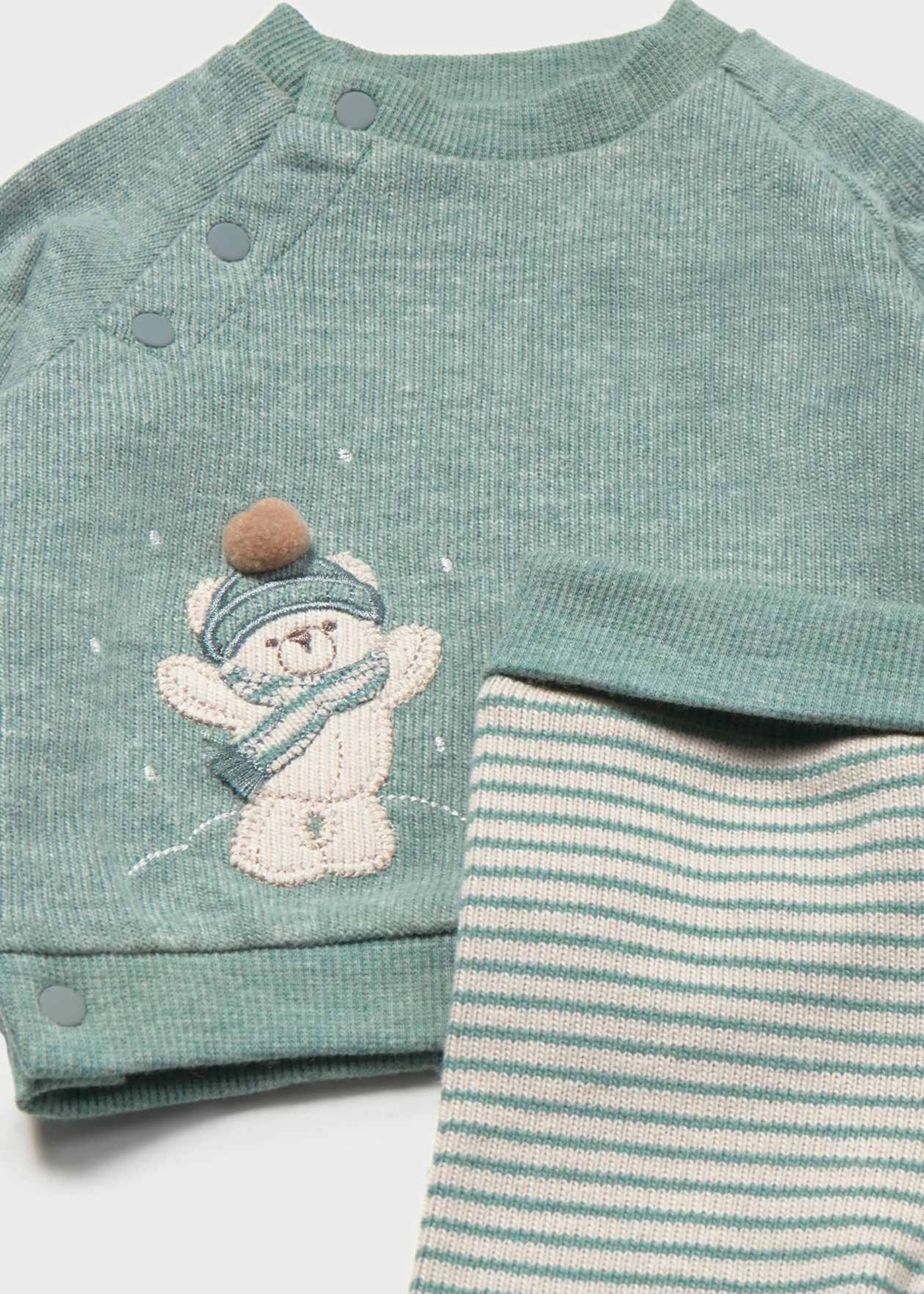 Completo 2 pezzi in caldo cotone Verde Mayoral