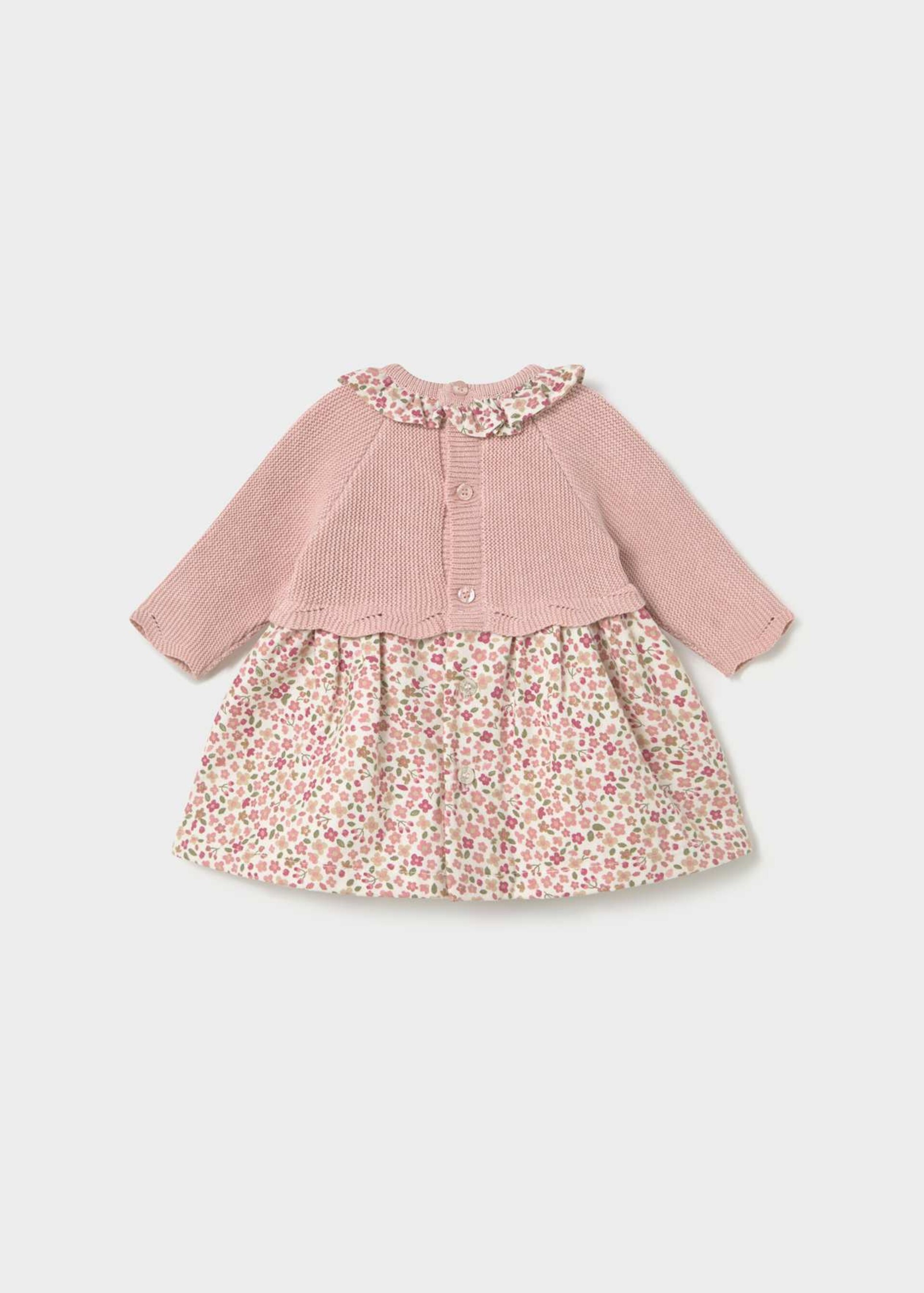 Vestito in caldo cotone Rosa Cipria Mayoral