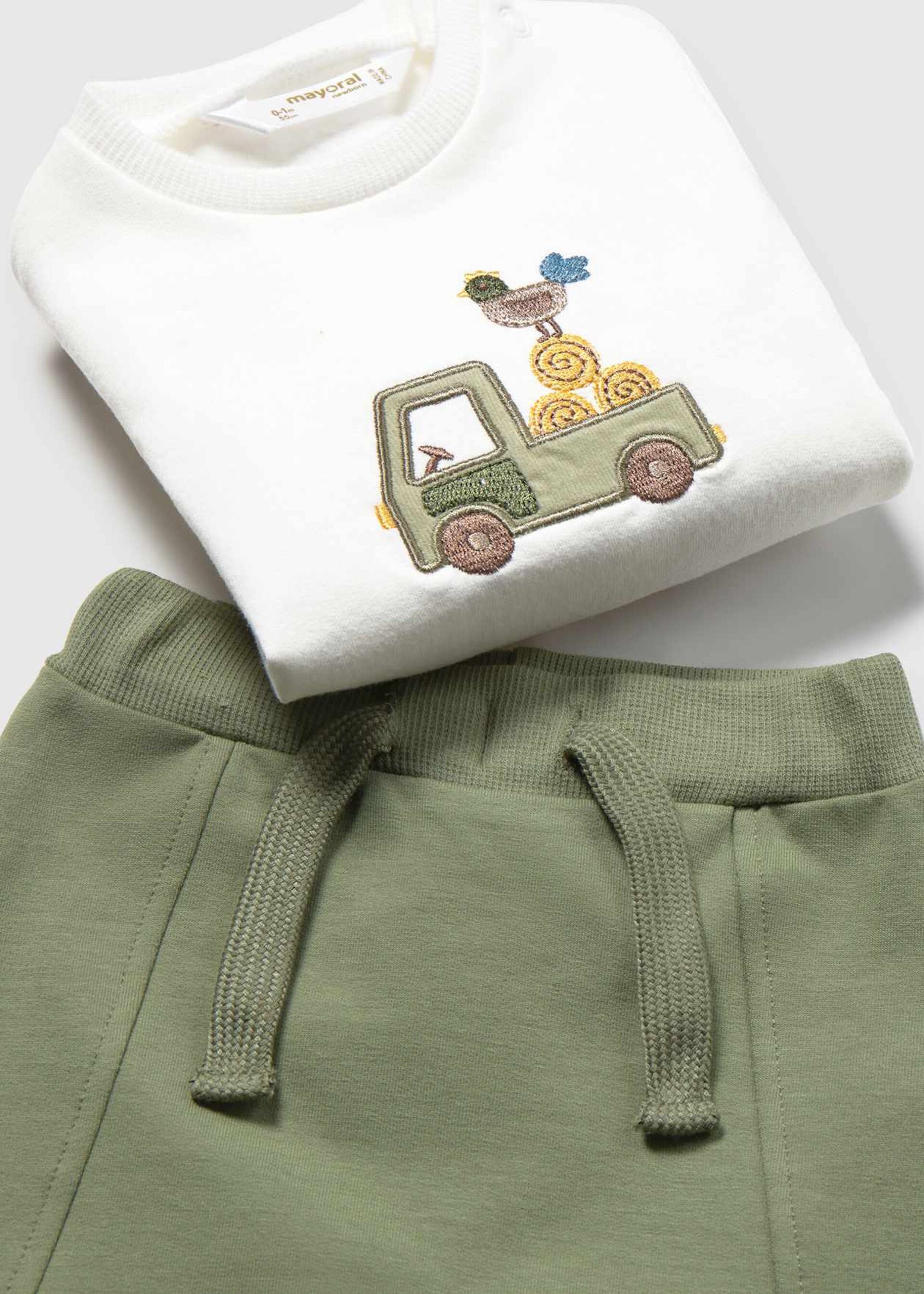 Completo 3 pezzi in caldo cotone Verde Mayoral