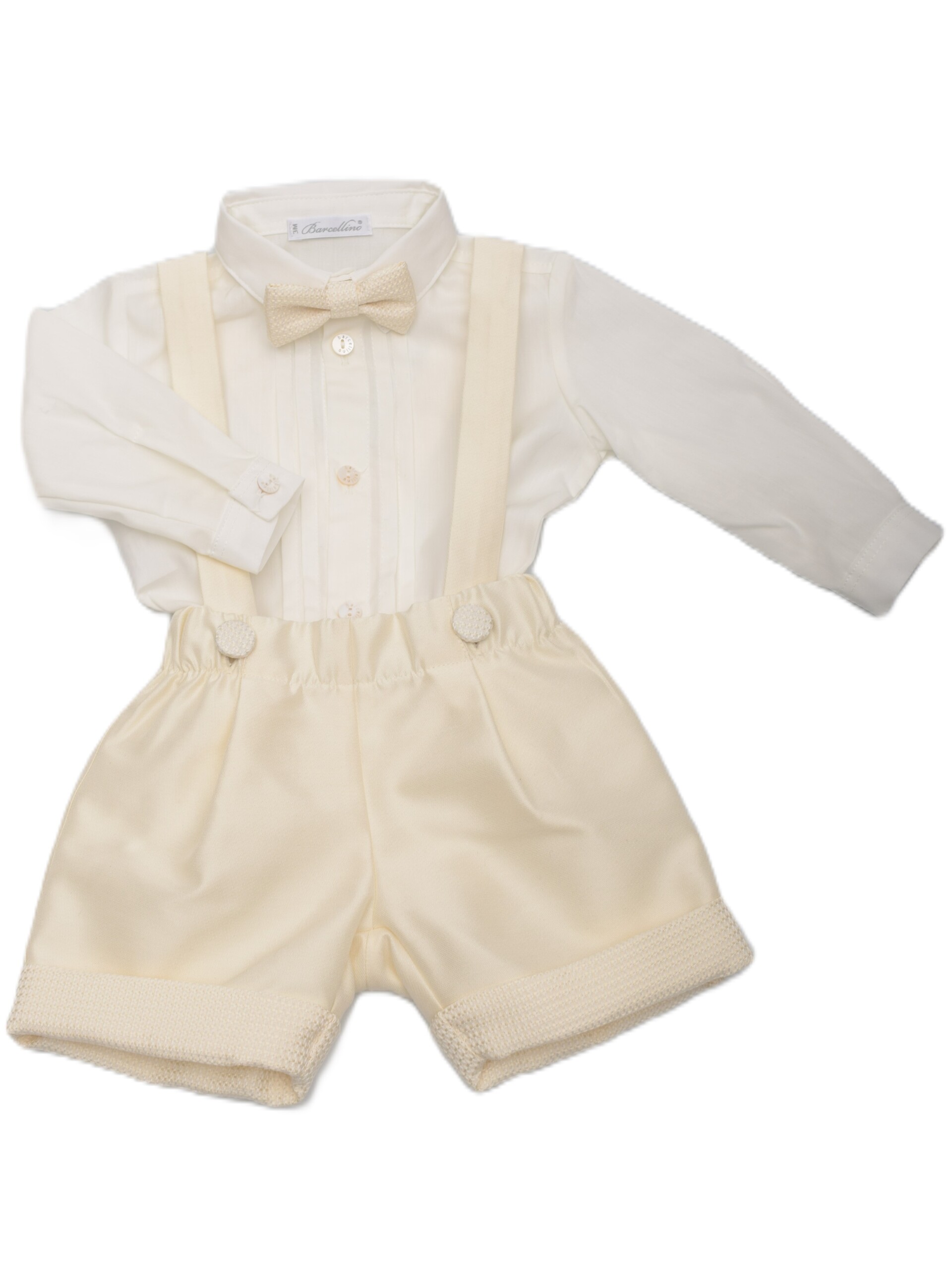 Completo 3 pezzi elegante Bianco / Panna Barcellino