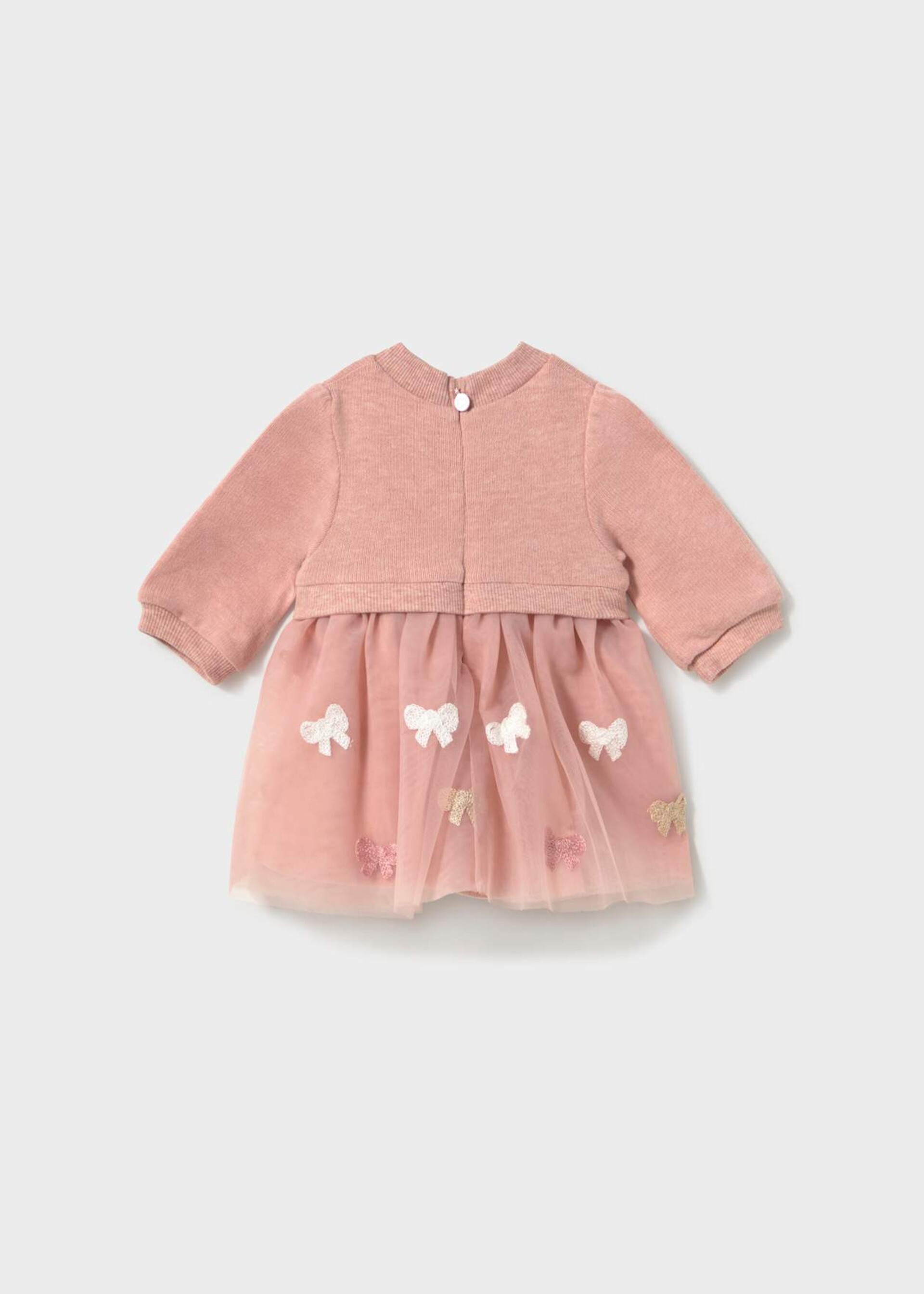 Vestito in caldo cotone e tulle Nude Mayoral