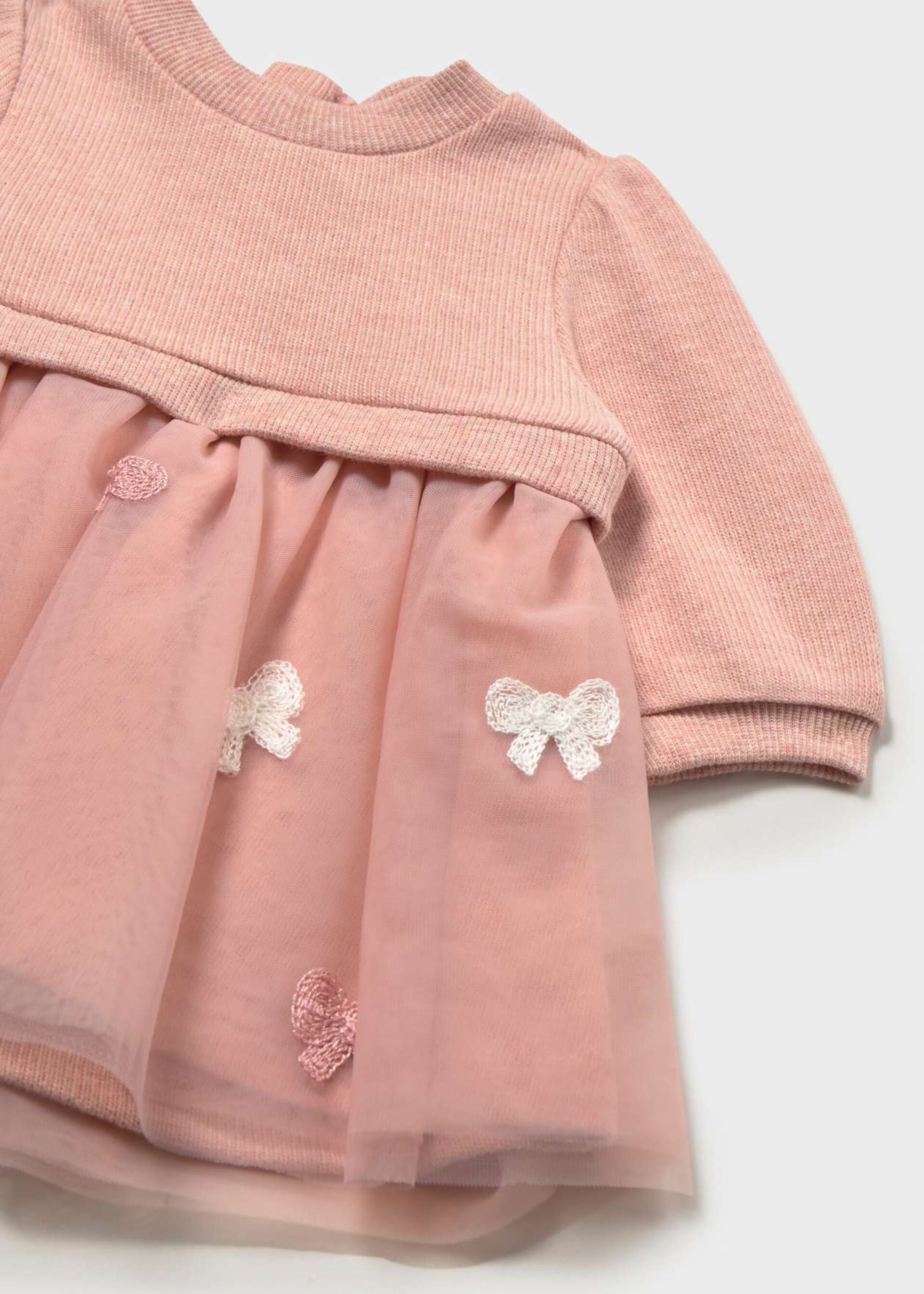 Vestito in caldo cotone e tulle Nude Mayoral