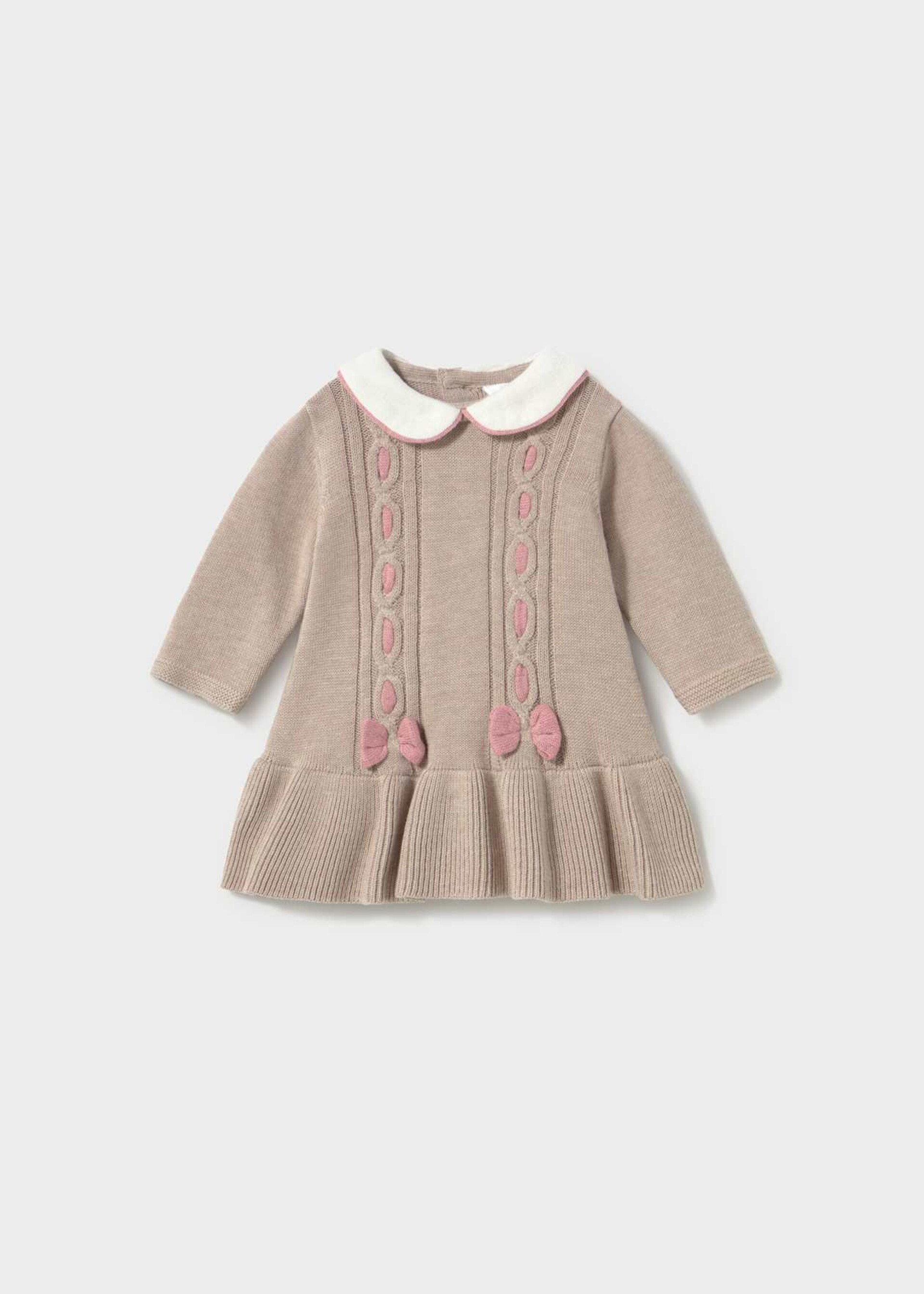 Vestito in caldo cotone Tortora / Rosa Mayoral
