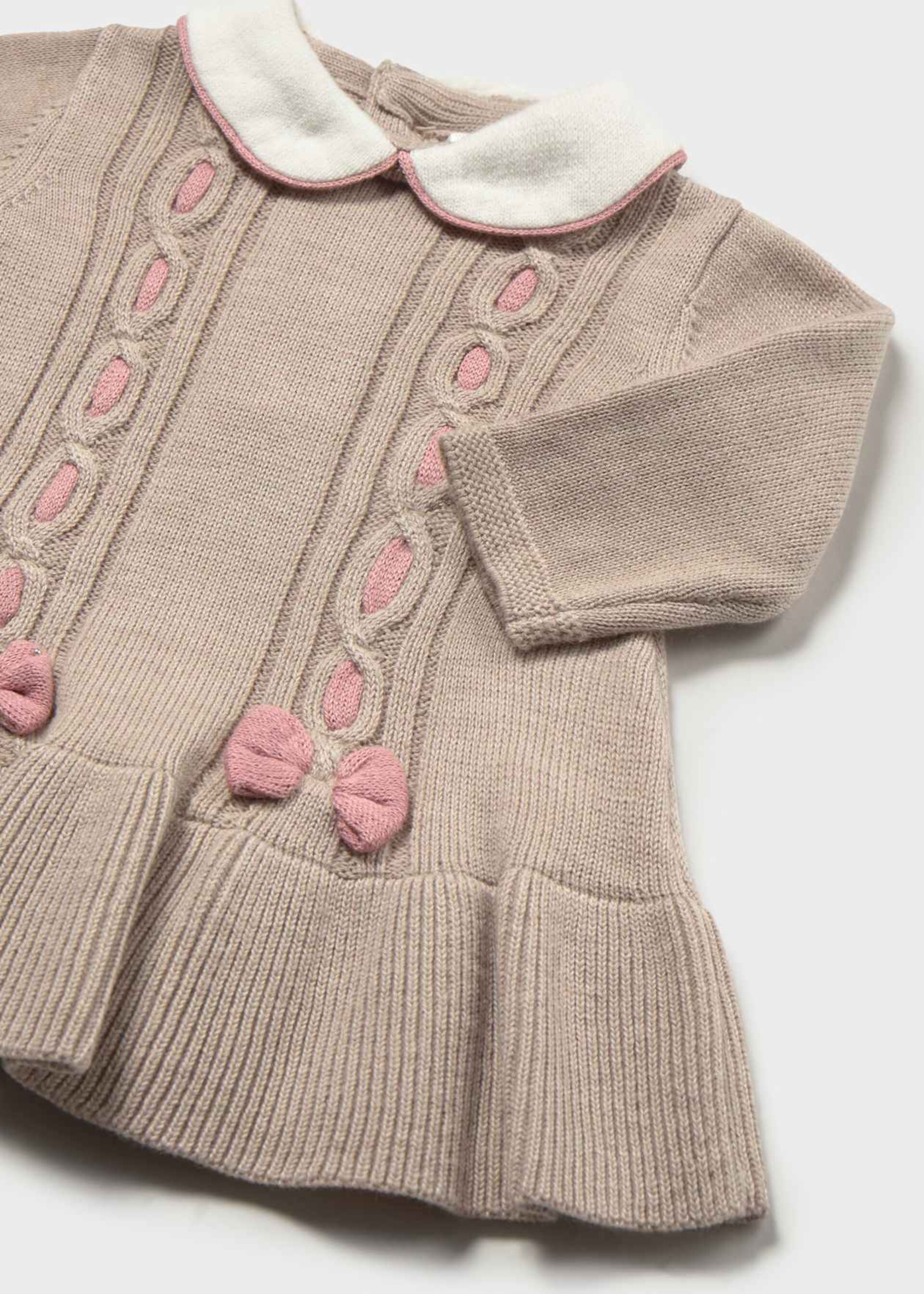 Vestito in caldo cotone Tortora / Rosa Mayoral