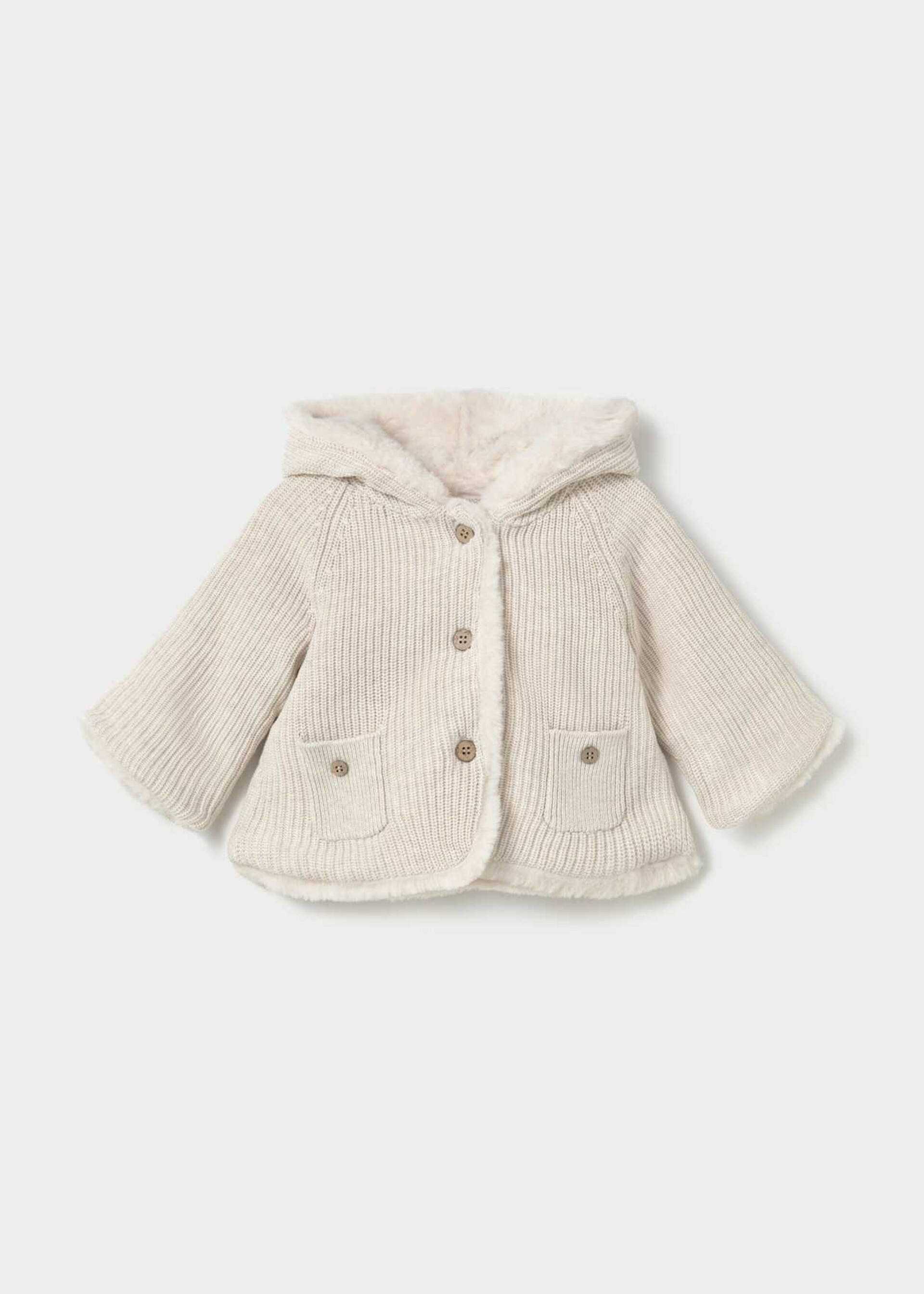 Giacca con cappuccio Panna Mayoral