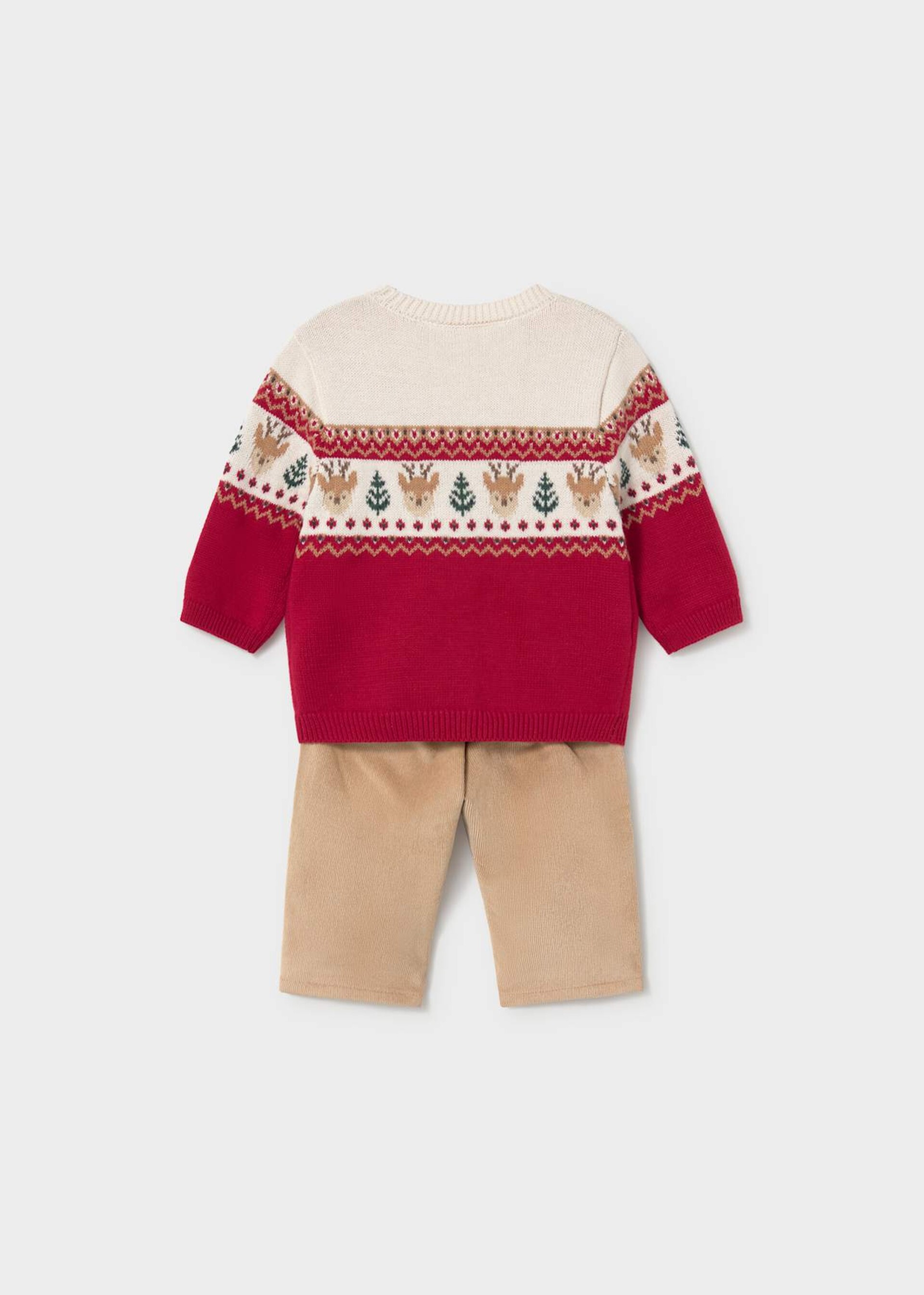 Completo 2 pezzi in caldo cotone Rosso / Beige Mayoral