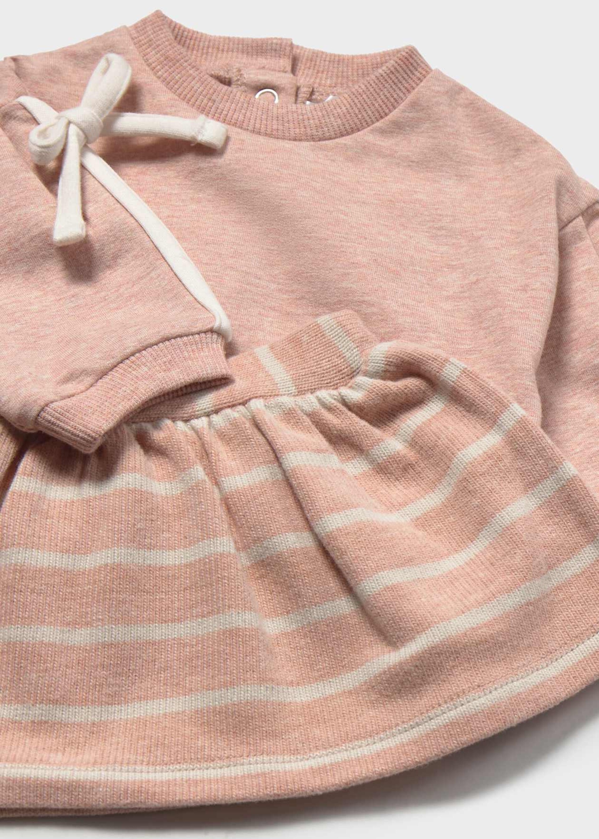 Completo 4 pezzi in caldo cotone Panna / Rosa / Verde Mayoral