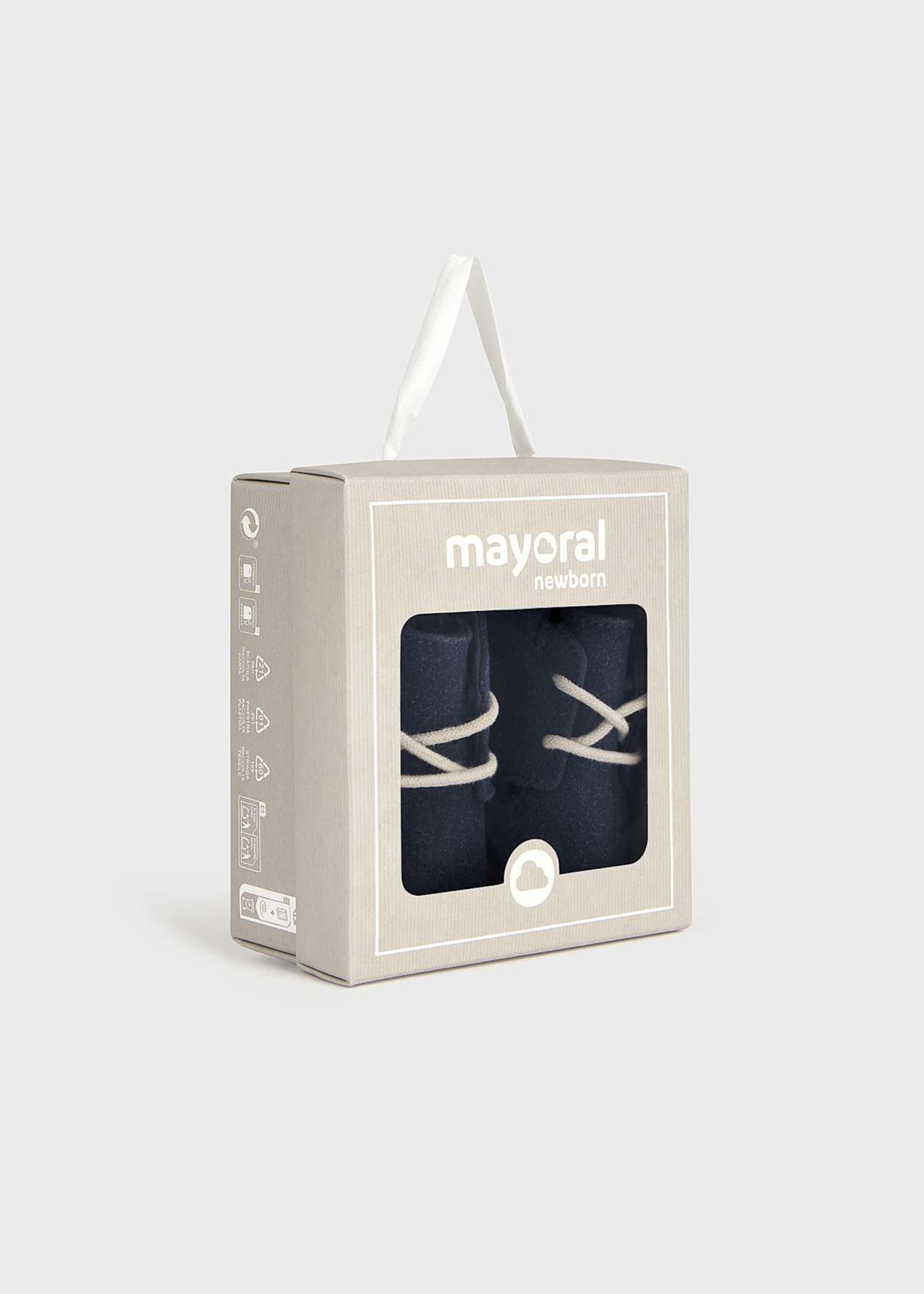Stivaletti scamosciati neonato Blu Mayoral