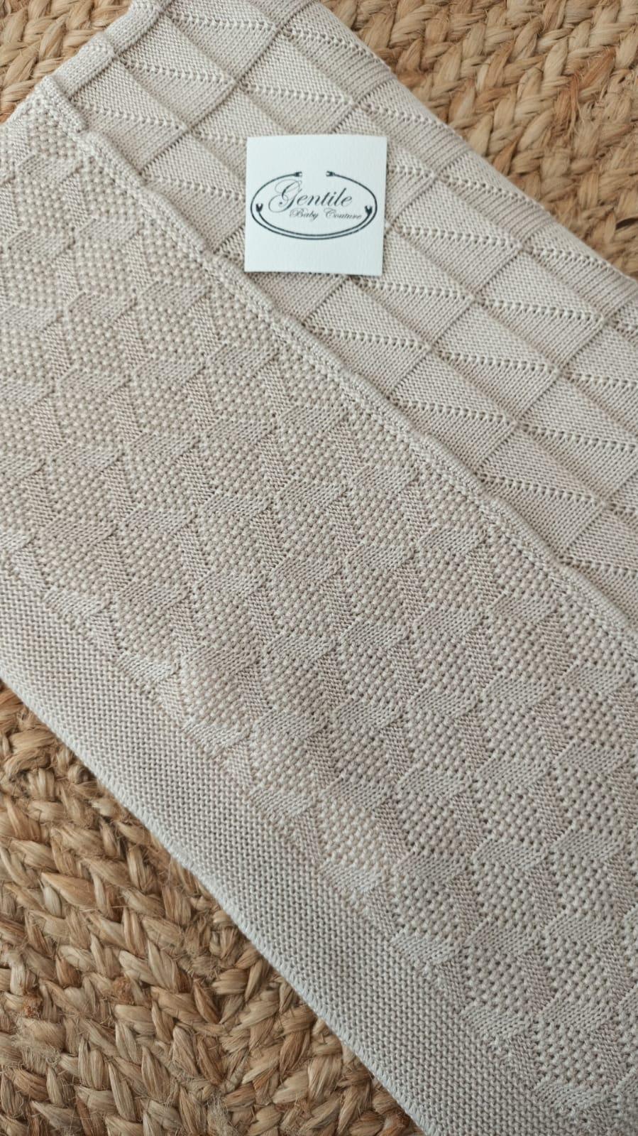 Copertina per carrozzina in viscosa con motivi geometrici Jamiks JWG036
