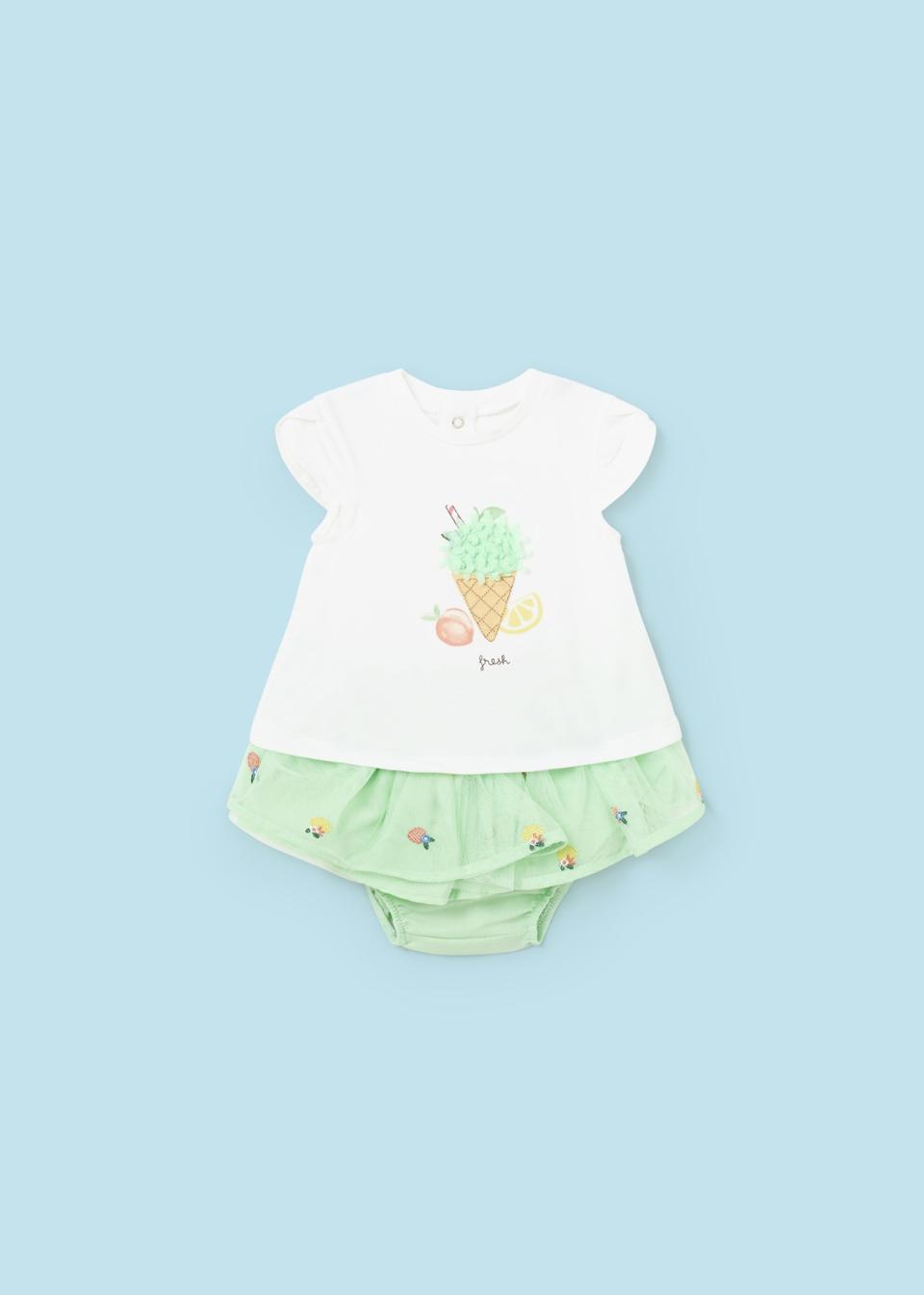 Completo 2 pezzi con gonna in tulle Mayoral 1838