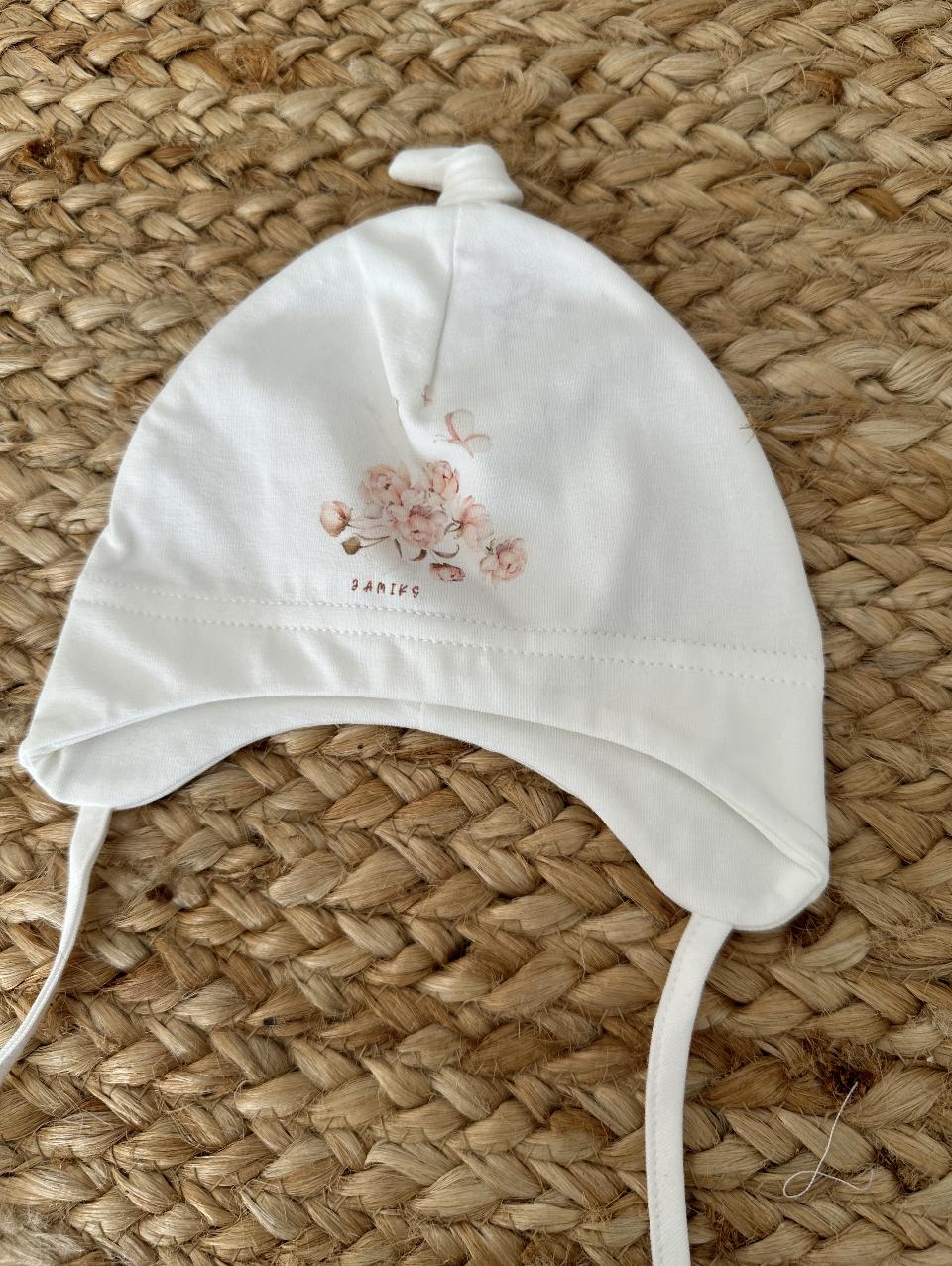 Cappellino in jersey di cotone fiori e farfalle Jamiks JLG116
