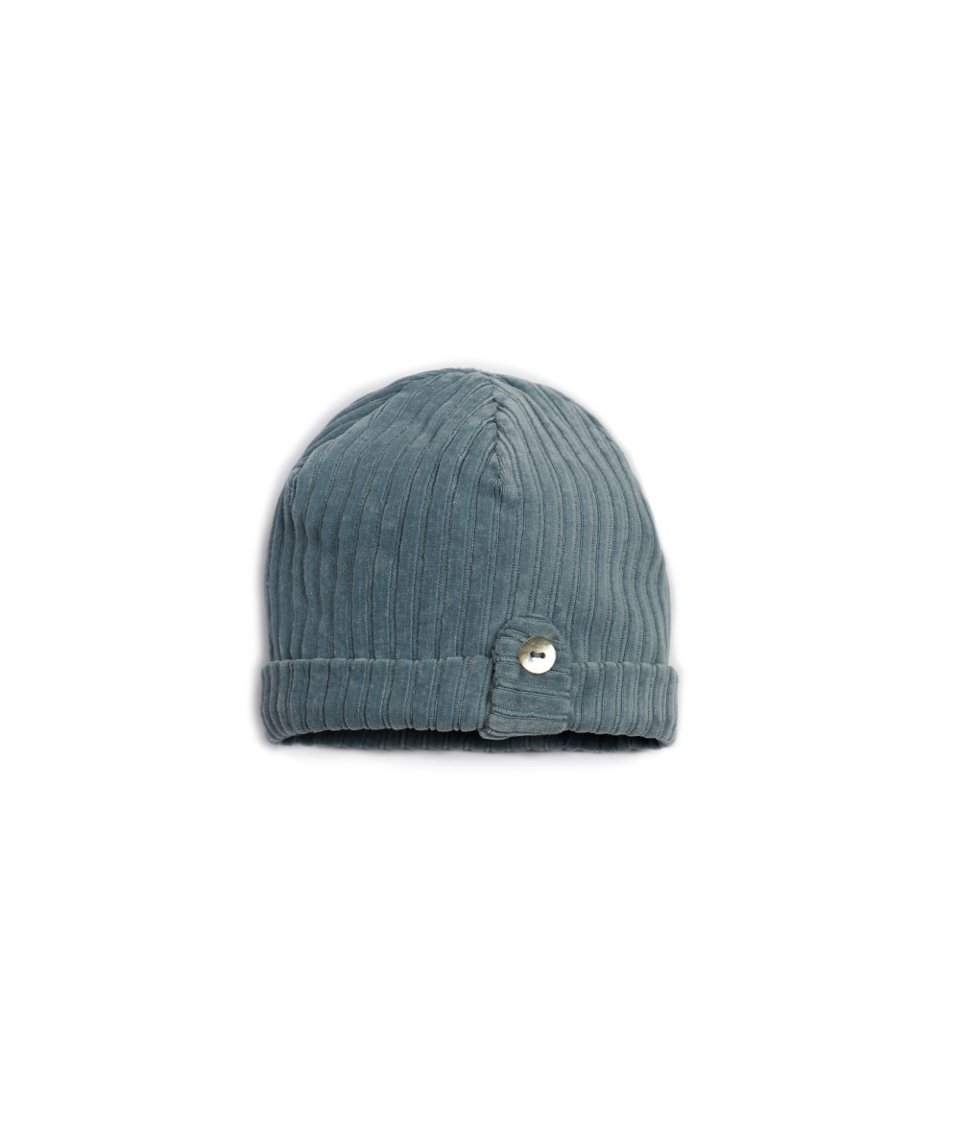 Cappellino in ciniglia Azzurro Polvere Barcellino