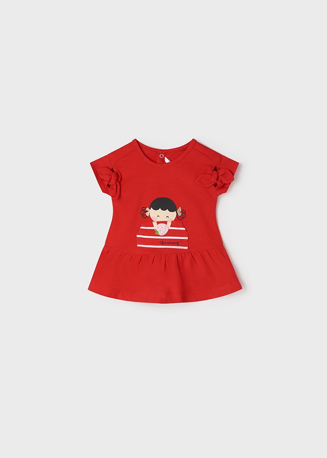 Vestito in cotone Rosso taglia 4-6 mesi Mayoral