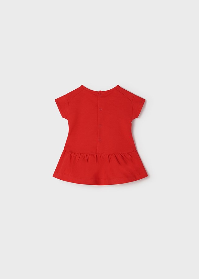 Vestito in cotone Rosso taglia 4-6 mesi Mayoral